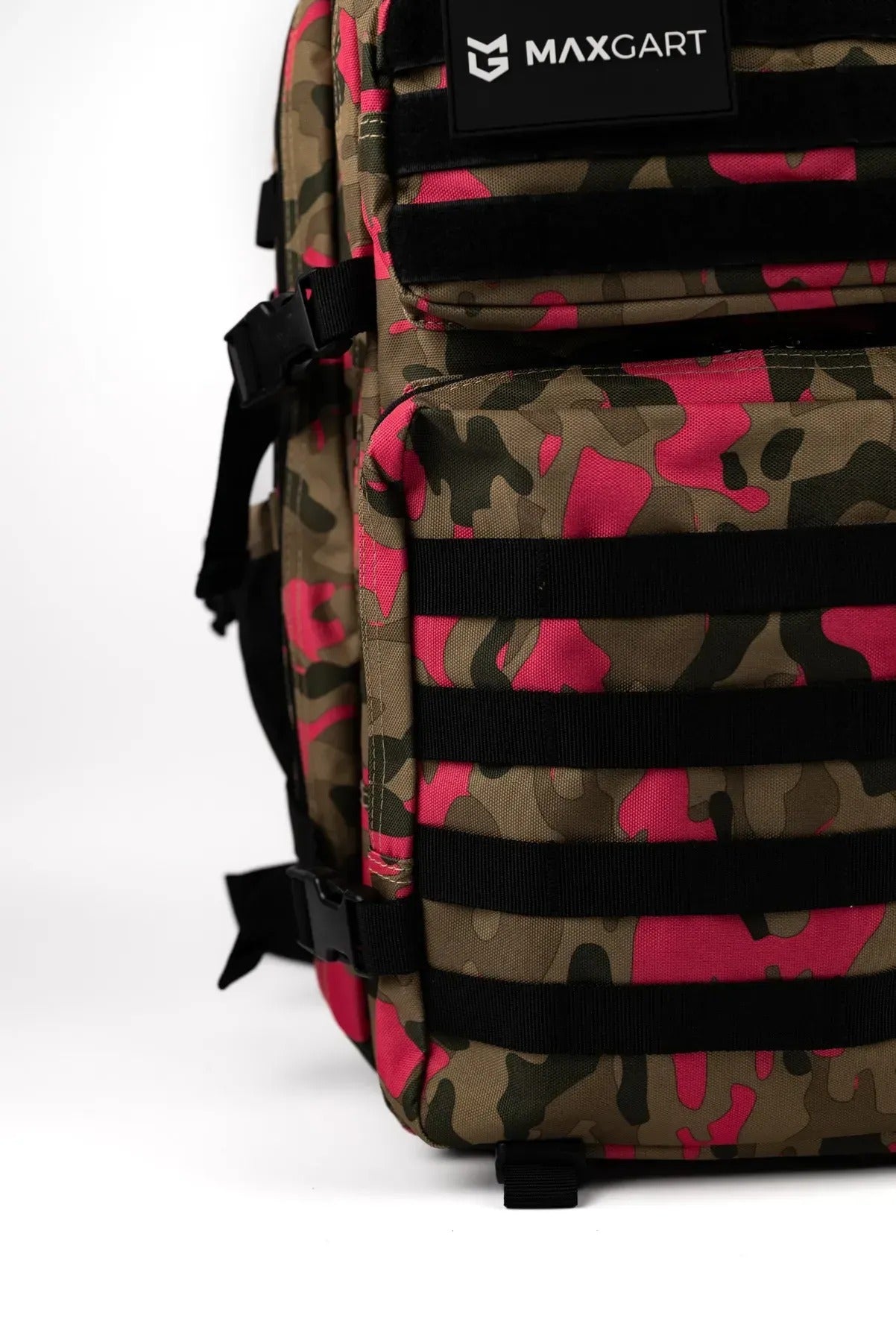 MAXGART Tactical Backpack 45L – Pink Camo – Water-Resistant & Versatile