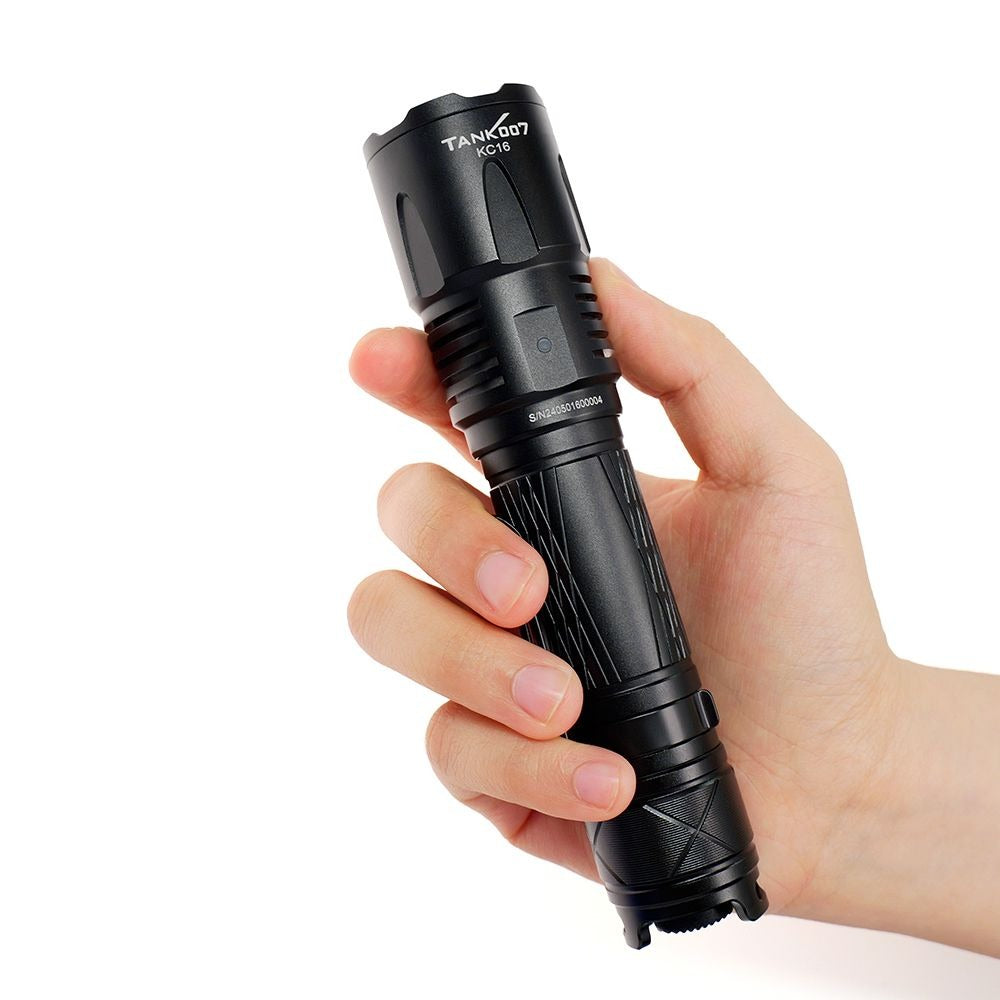 TANK007 KC16 Tactical Flashlight 1800LM | Black - Blender Tactical