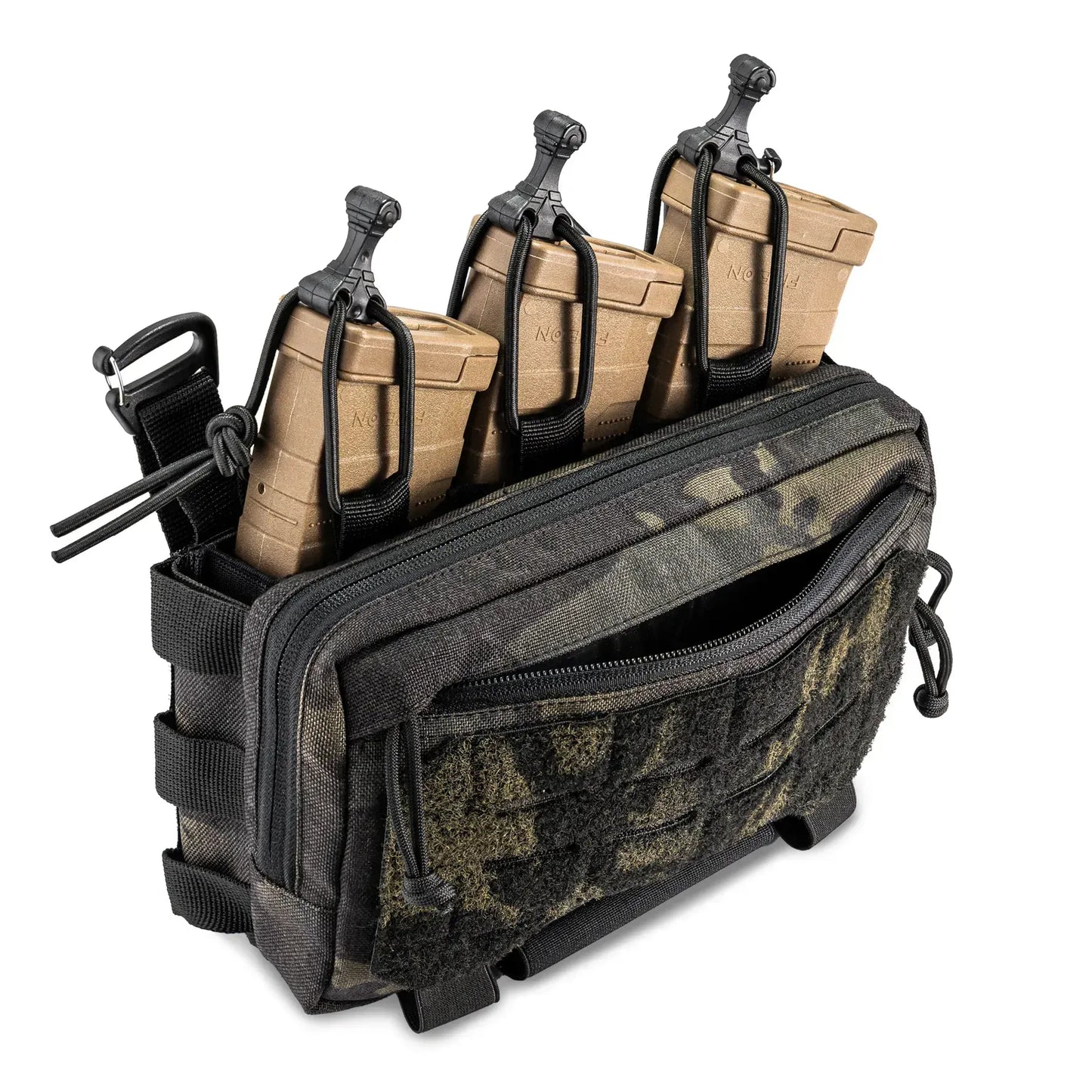 FamTac Velcro AdminMag Triple Mag Pouch – AK/AR + Admin | Multicam Black - Blender Tactical