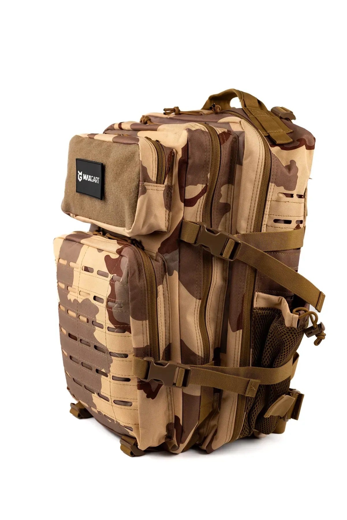 MAXGART Tactical Backpack 45L – Pulse Three Sand – Water-Resistant & Versatile