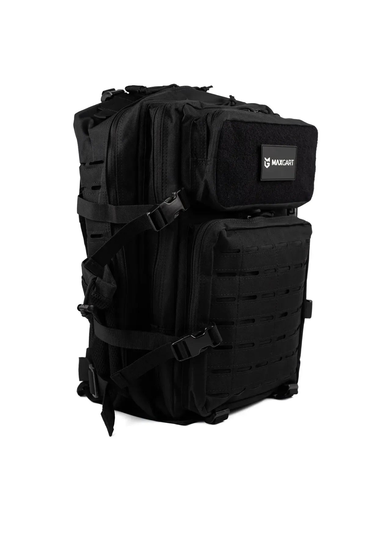 MAXGART Tactical Backpack 45L – Pulse Black – Water-Resistant & Versatile