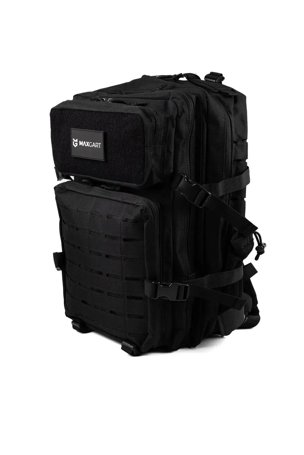 MAXGART Tactical Backpack 45L – Pulse Black – Water-Resistant & Versatile