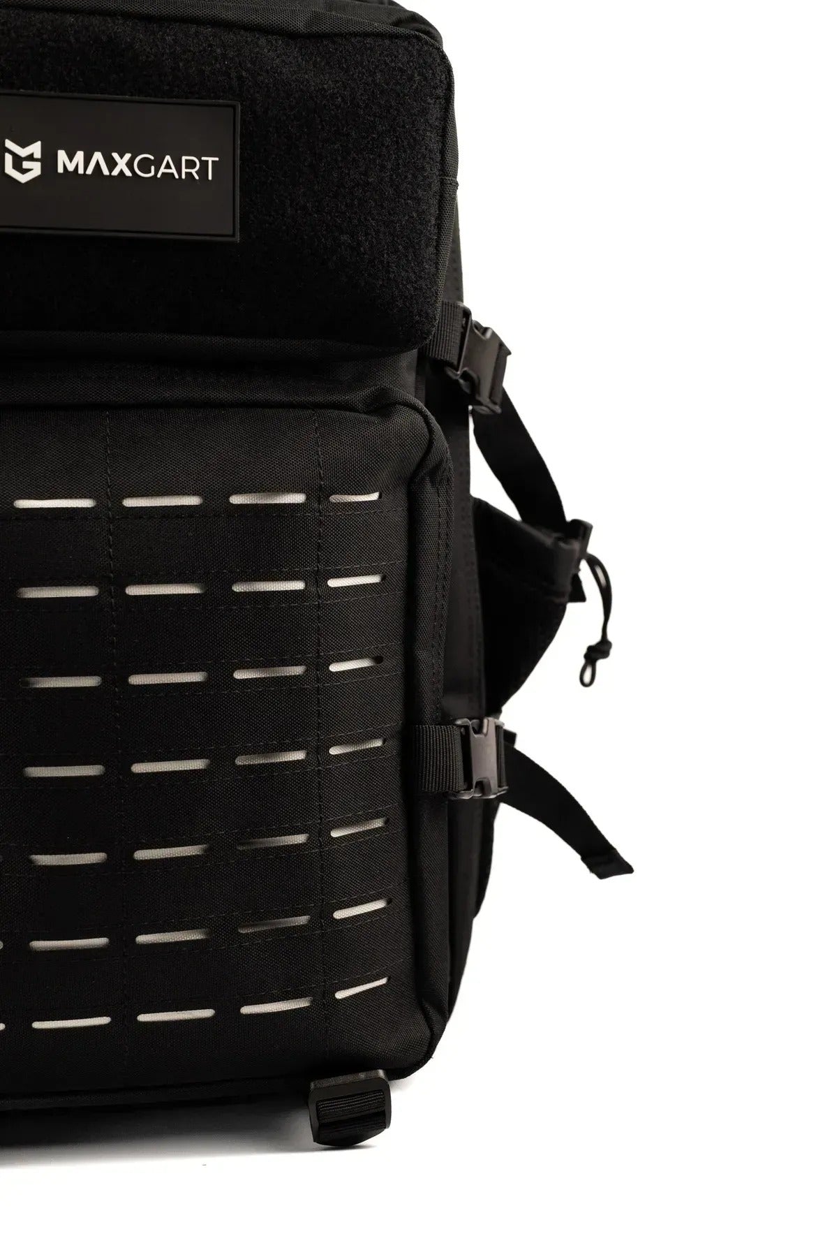 MAXGART Tactical Backpack 45L – Pulse Black White – Water-Resistant & Versatile