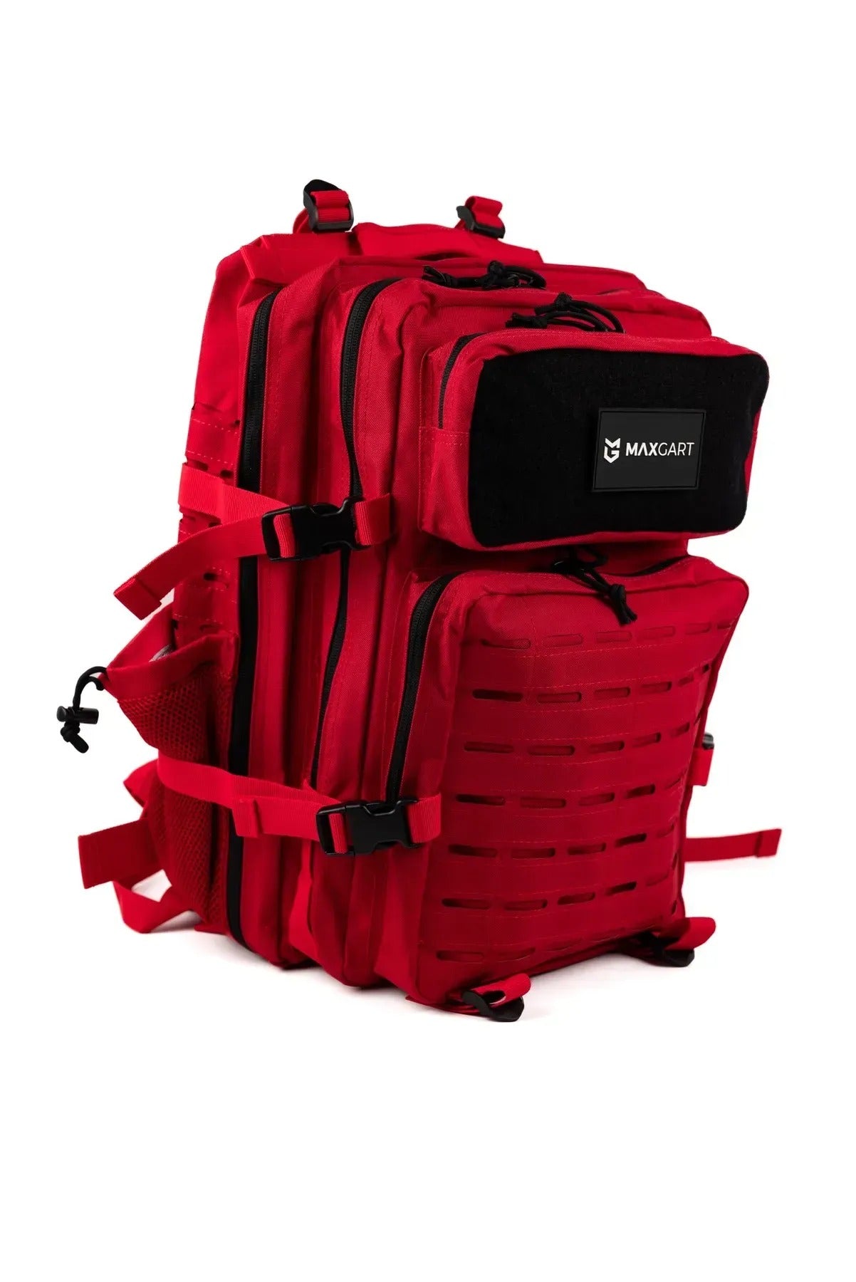 MAXGART Tactical Backpack 45L – Pulse Red – Water-Resistant & Versatile