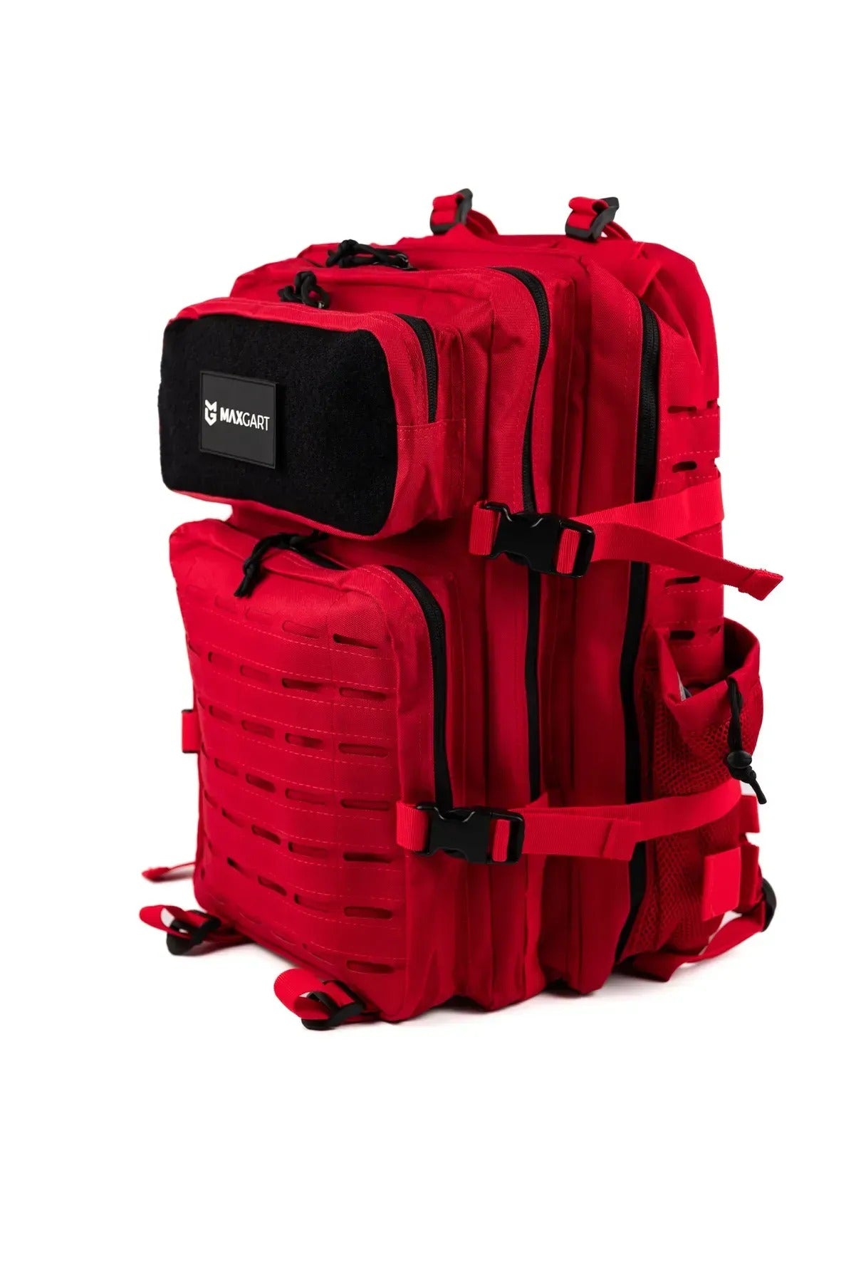 MAXGART Tactical Backpack 45L – Pulse Red – Water-Resistant & Versatile