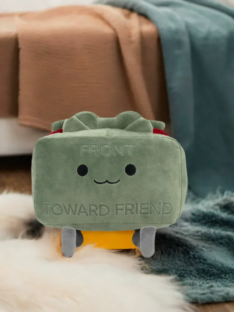 Claymore-Inspired Plush Pillow "Toward Friend" – 20cm Green Soft Toy - Blender Tactical
