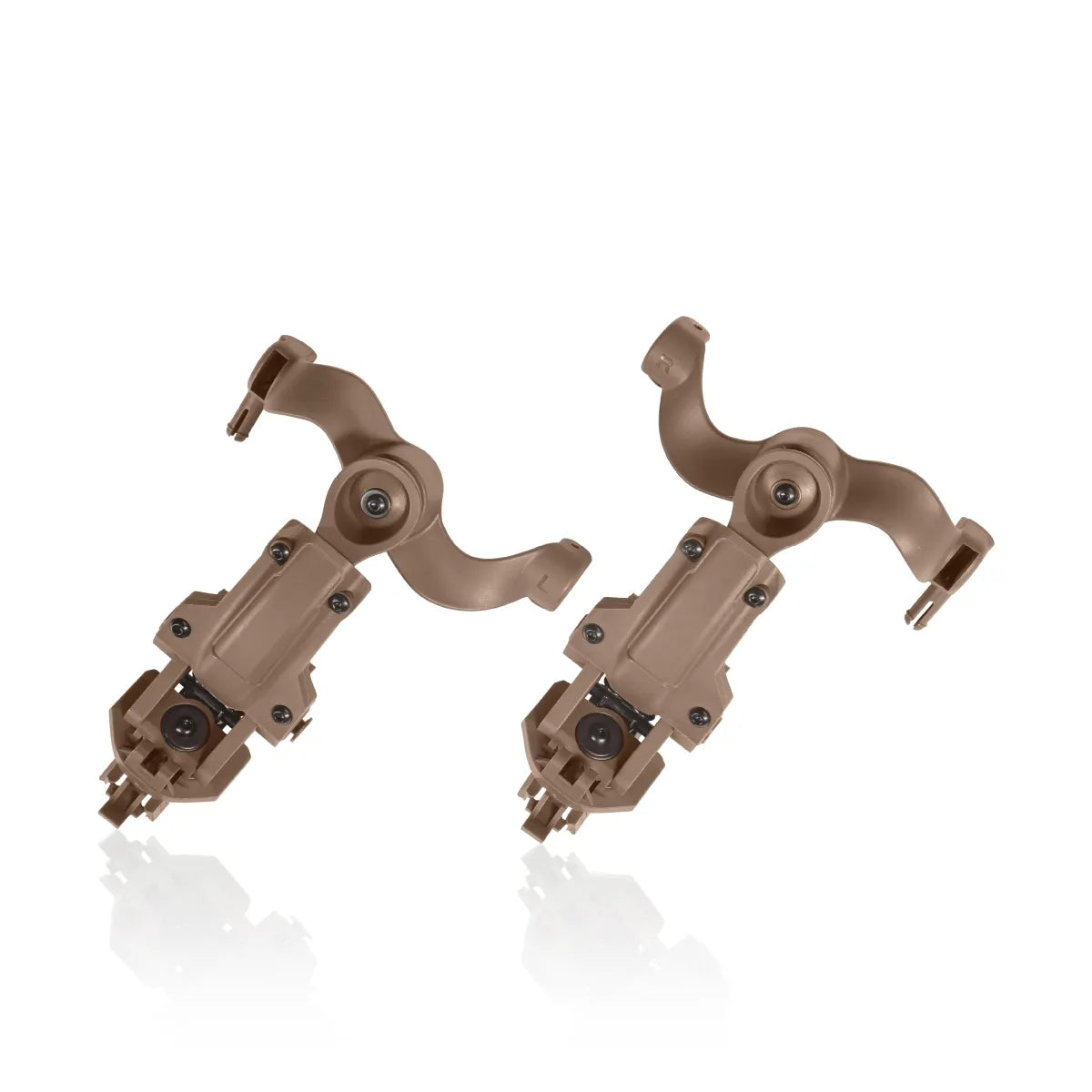 Earmor ARC Helmet Adapter Kit – Rail Mounts for M31/M32 (Coyote Tan) - Blender Tactical