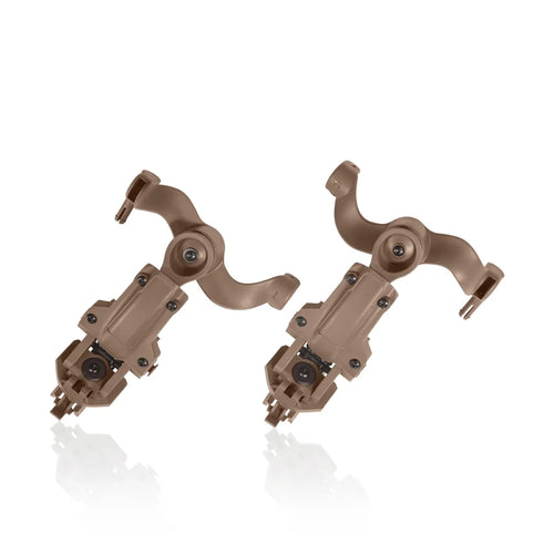 Earmor ARC Helmet Adapter Kit – Rail Mounts for M31/M32 (Coyote Tan) - Blender Tactical