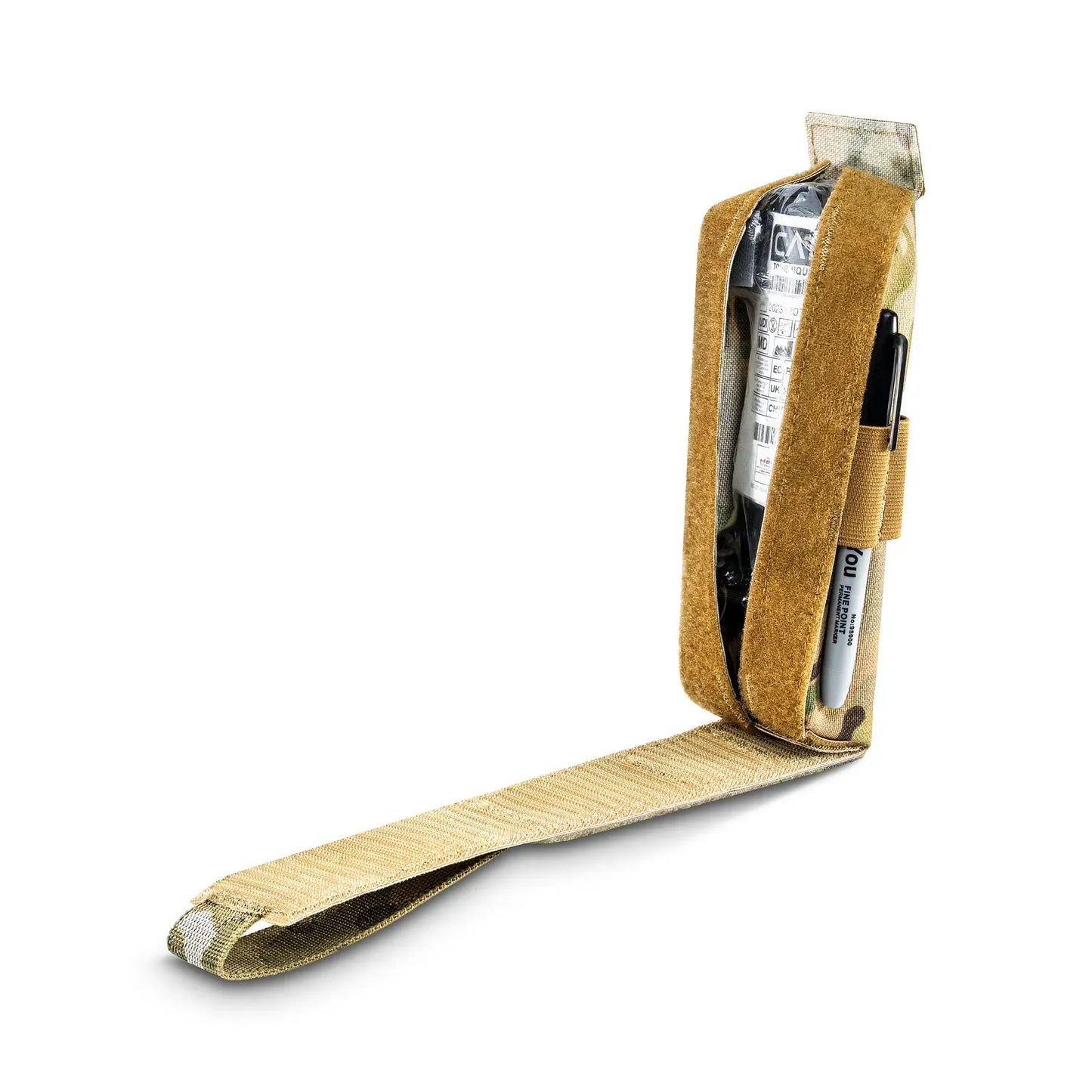 FamTac Tourniquet Kit Coyote – Pouch + CAT + Marker - Blender Tactical