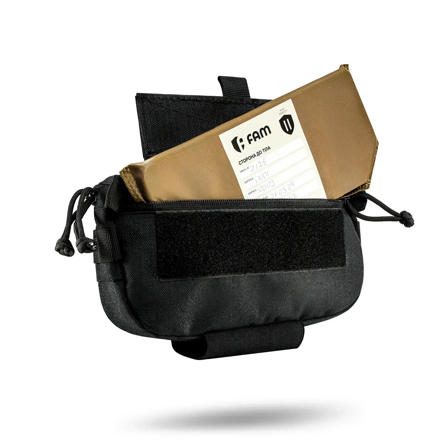 FamTac M8 Tactical Chest Bag / Waist Pack – Black | Velcro Mount - Blender Tactical
