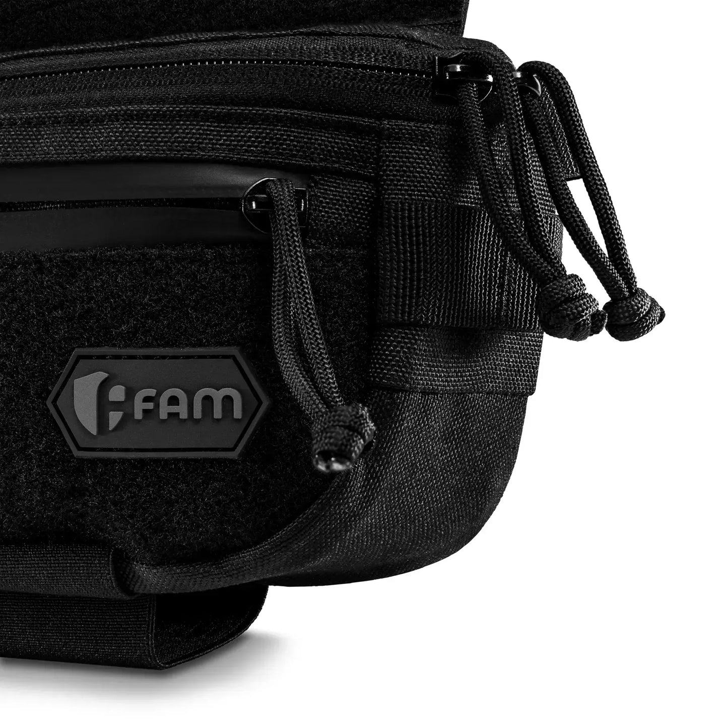 FamTac M8 Tactical Chest Bag / Waist Pack – Black | Velcro Mount - Blender Tactical