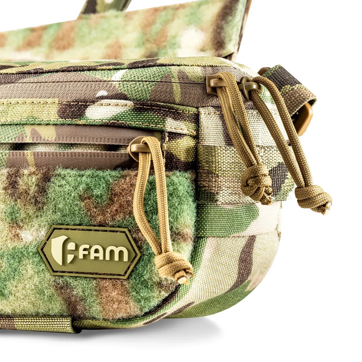 FamTac M8 Tactical Chest Bag / Waist Pack – Multicam USA | Velcro Mount - Blender Tactical