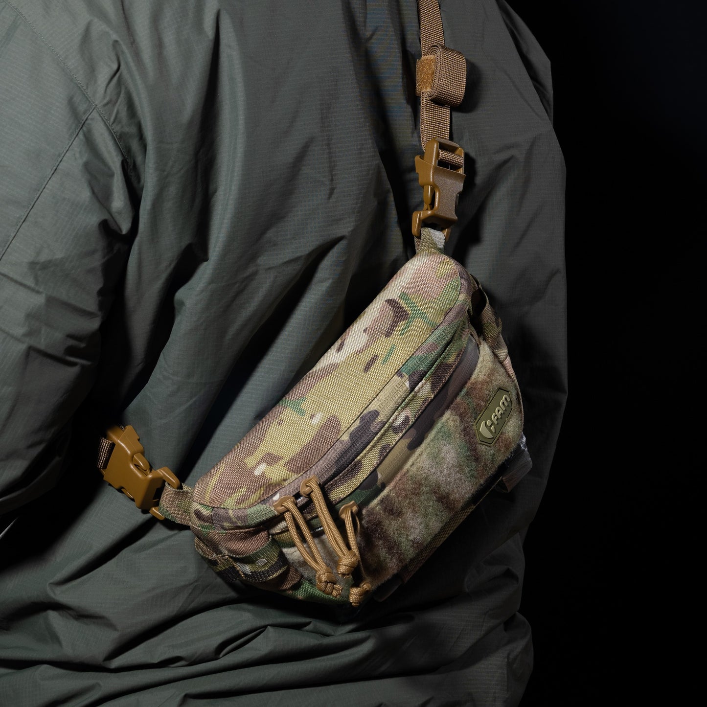 FamTac M8 XL Tactical Chest Bag / Waist Pack – Ukrainian Pixel | Velcro & Strap - Blender Tactical