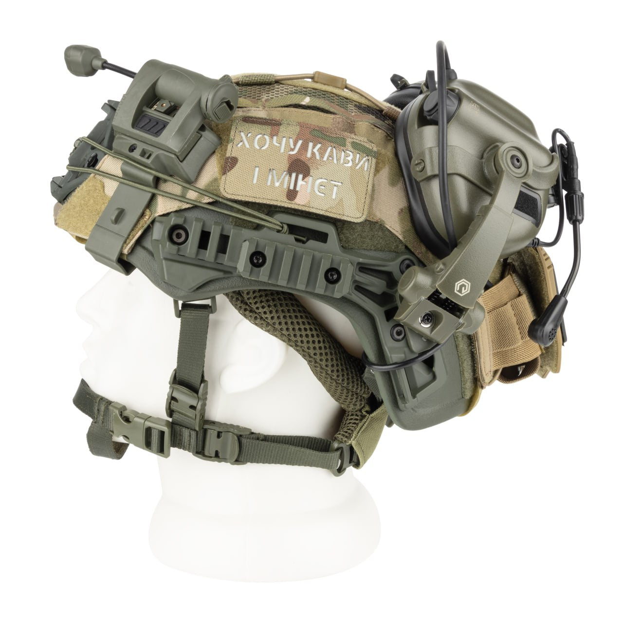 Blender™ Exfil Ballistic Helmet NIJ IIIA Kit with Earmor M32X – MultiCam - Blender Tactical