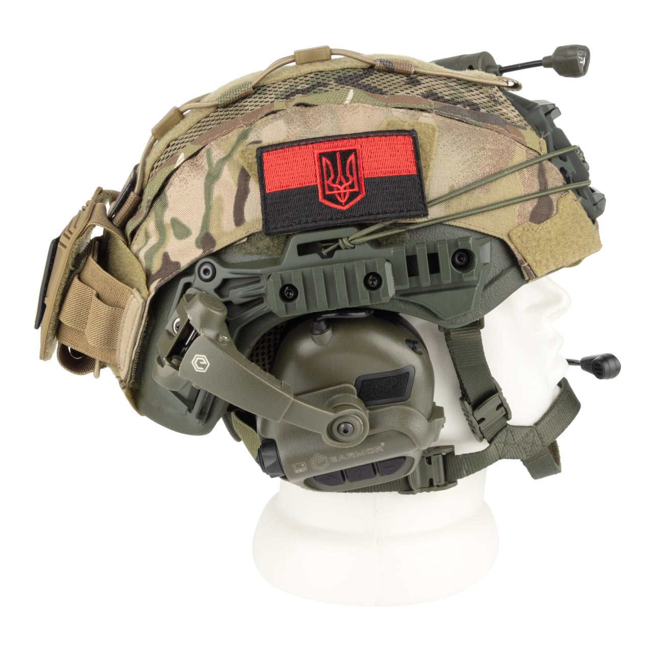 Blender™ Exfil Ballistic Helmet NIJ IIIA Kit with Earmor M32X – MultiCam - Blender Tactical