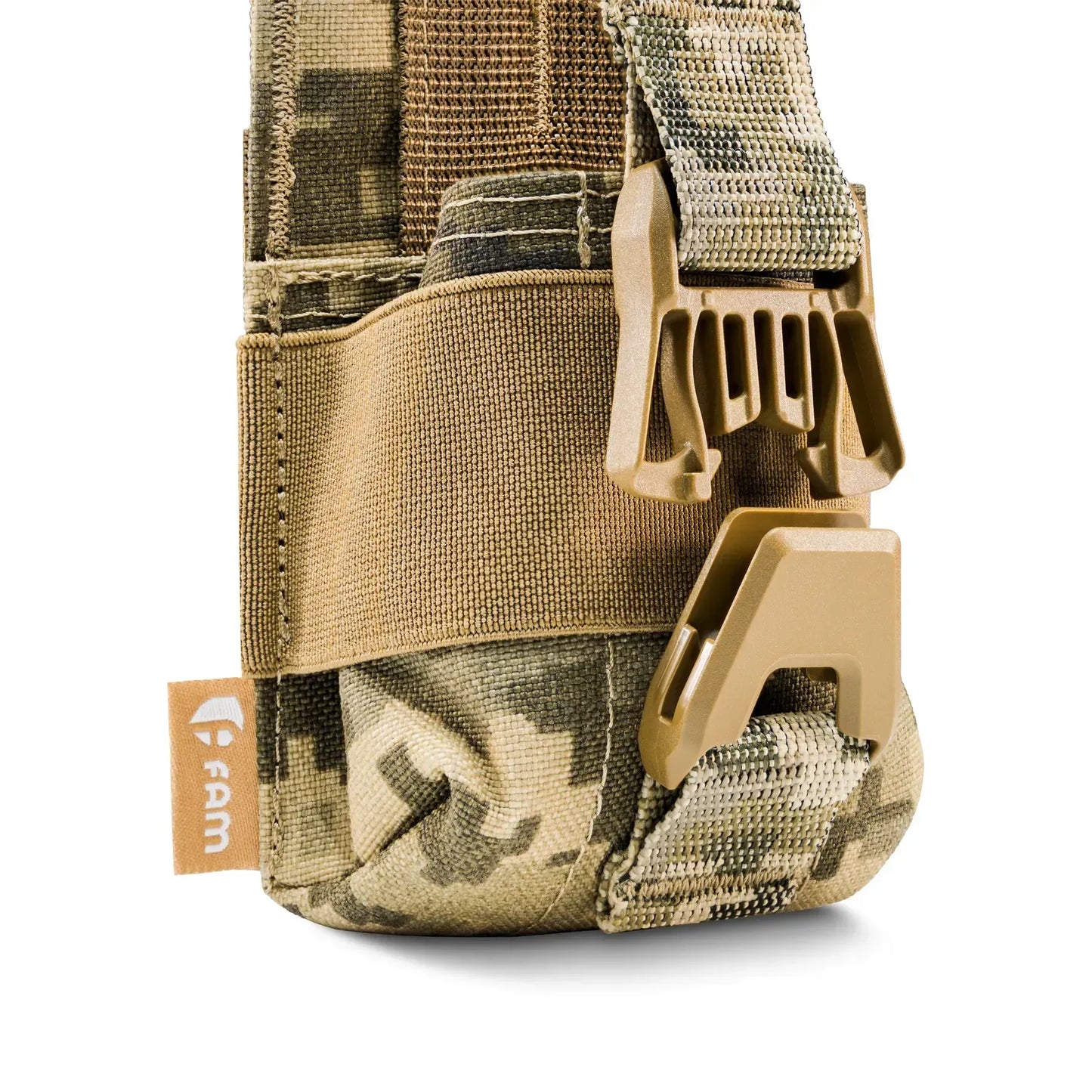 FamTac MOLLE Radio Pouch – Pixel Camo | Tactical Pouch for Motorola 4400 - Blender Tactical