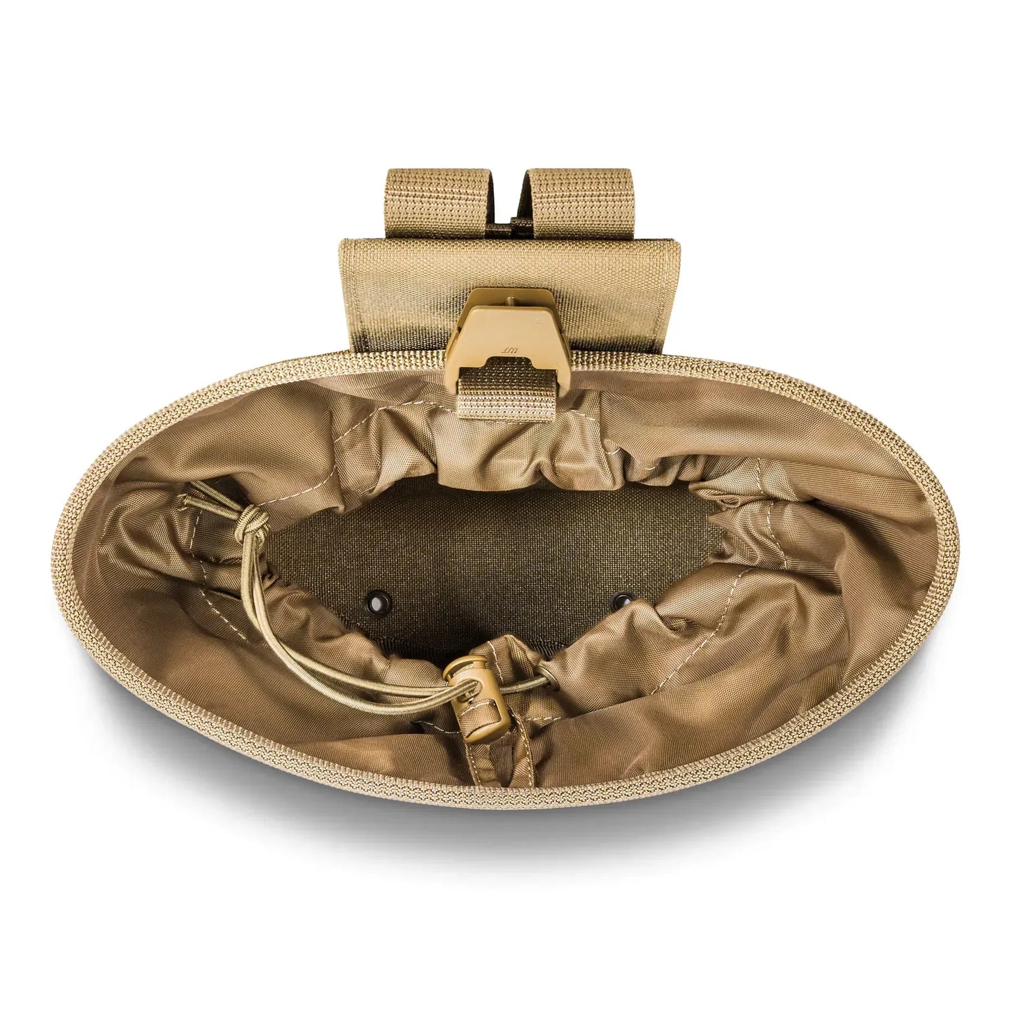 FamTac Dump Pouch – Coyote | Folding MOLLE Pouch for Empty AK/AR Mags - Blender Tactical