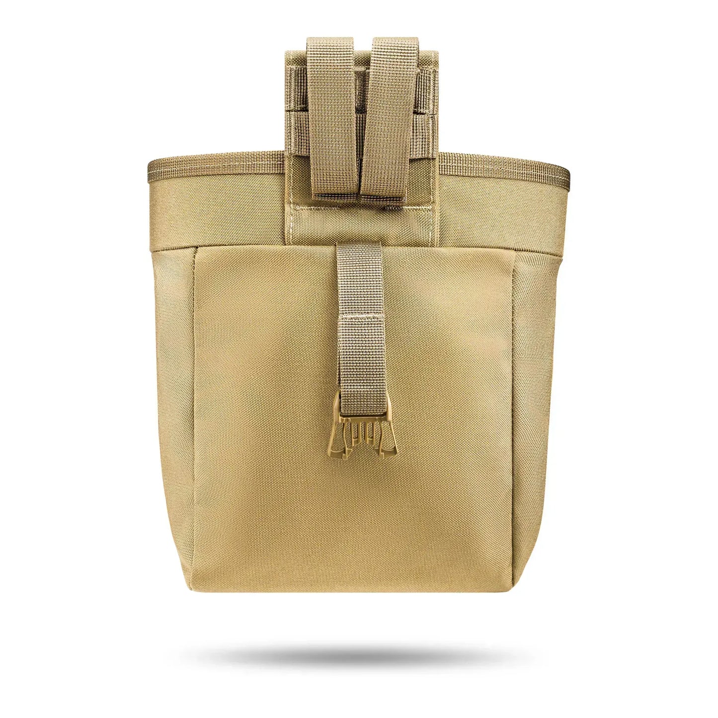 FamTac Dump Pouch – Coyote | Folding MOLLE Pouch for Empty AK/AR Mags - Blender Tactical