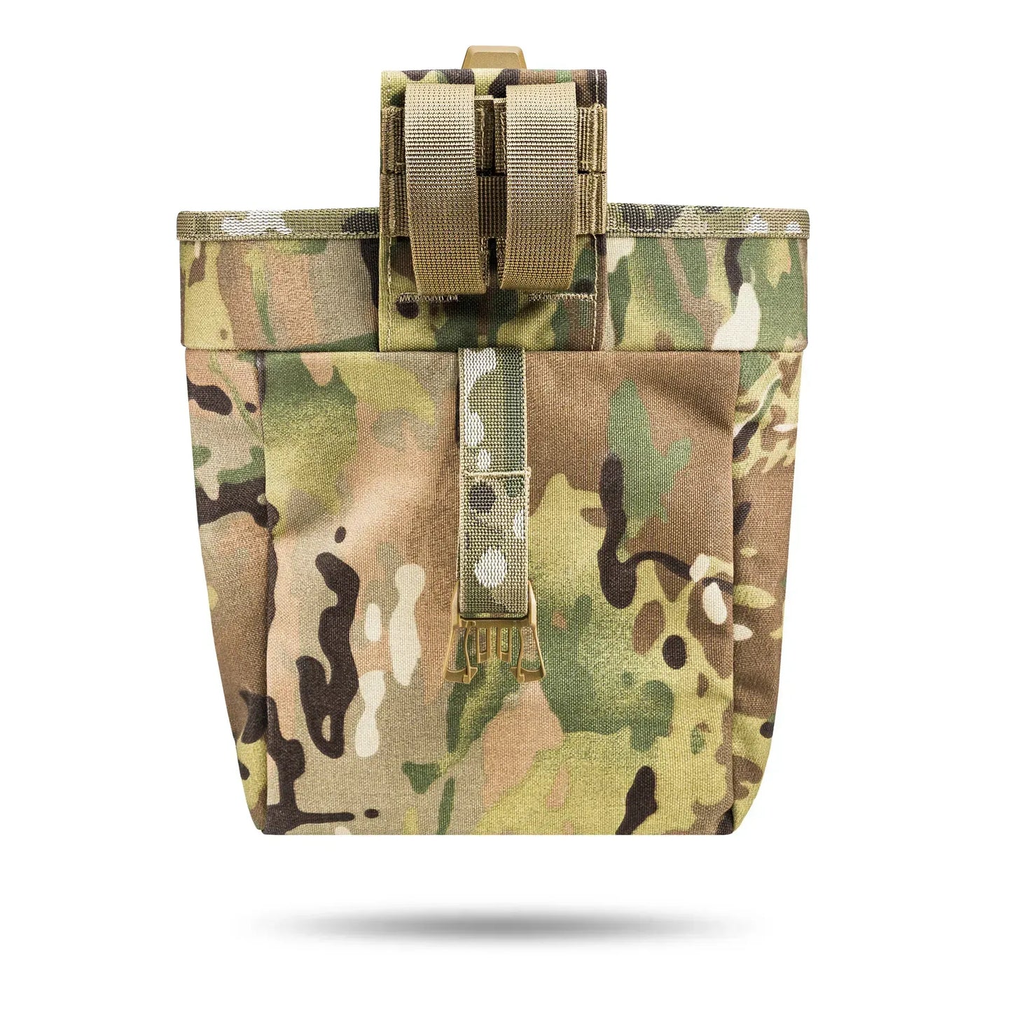 FamTac Dump Pouch – Multicam | Folding MOLLE Pouch for Empty AK/AR Mags - Blender Tactical