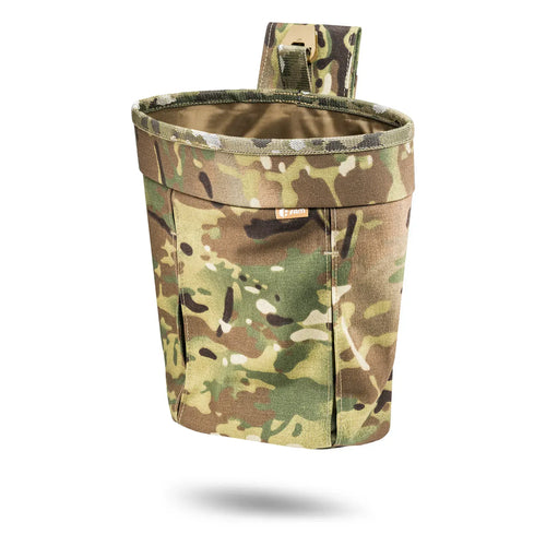 FamTac Dump Pouch – Multicam | Folding MOLLE Pouch for Empty AK/AR Mags - Blender Tactical