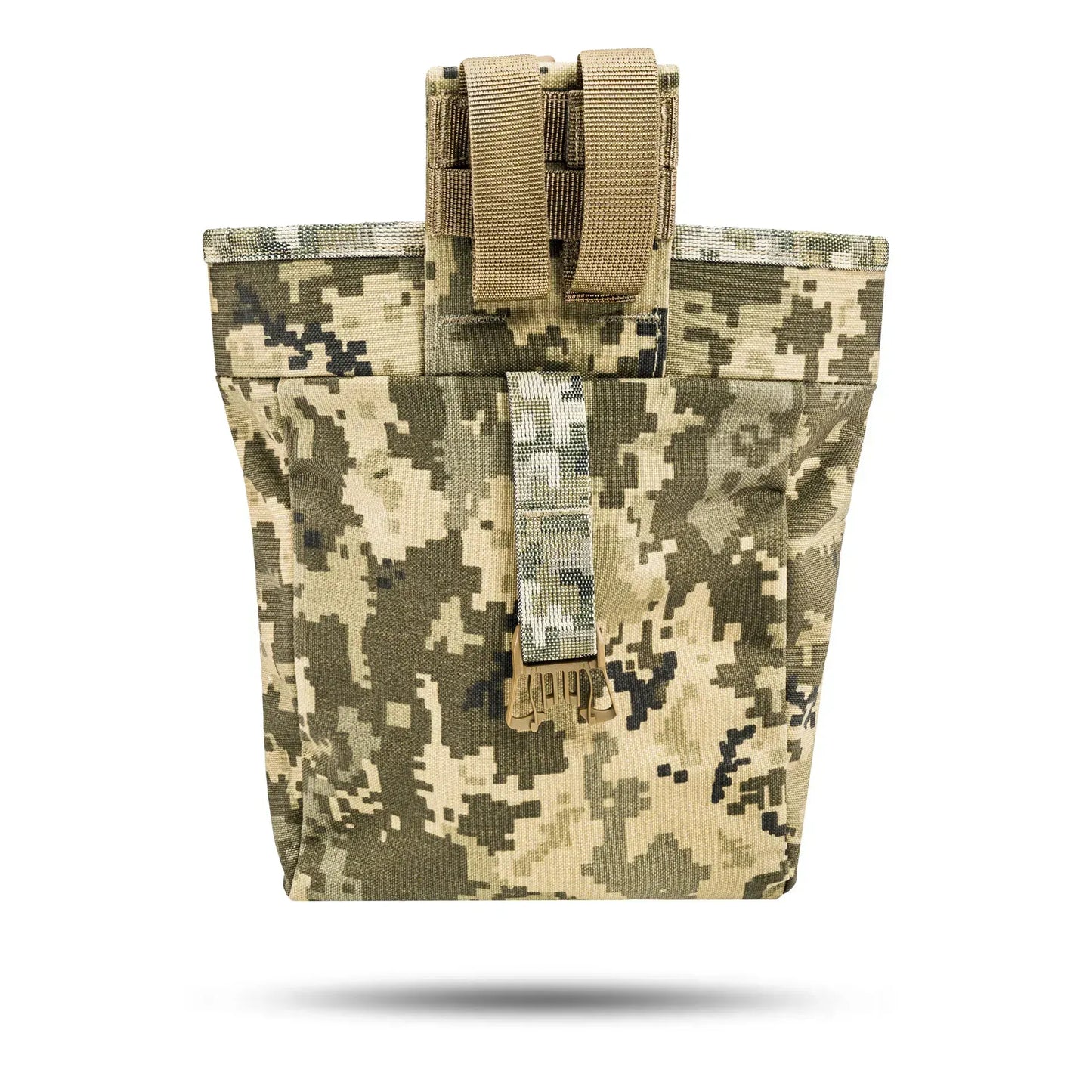 FamTac Dump Pouch – Pixel Camo | Folding MOLLE Pouch for AK/AR Mags - Blender Tactical