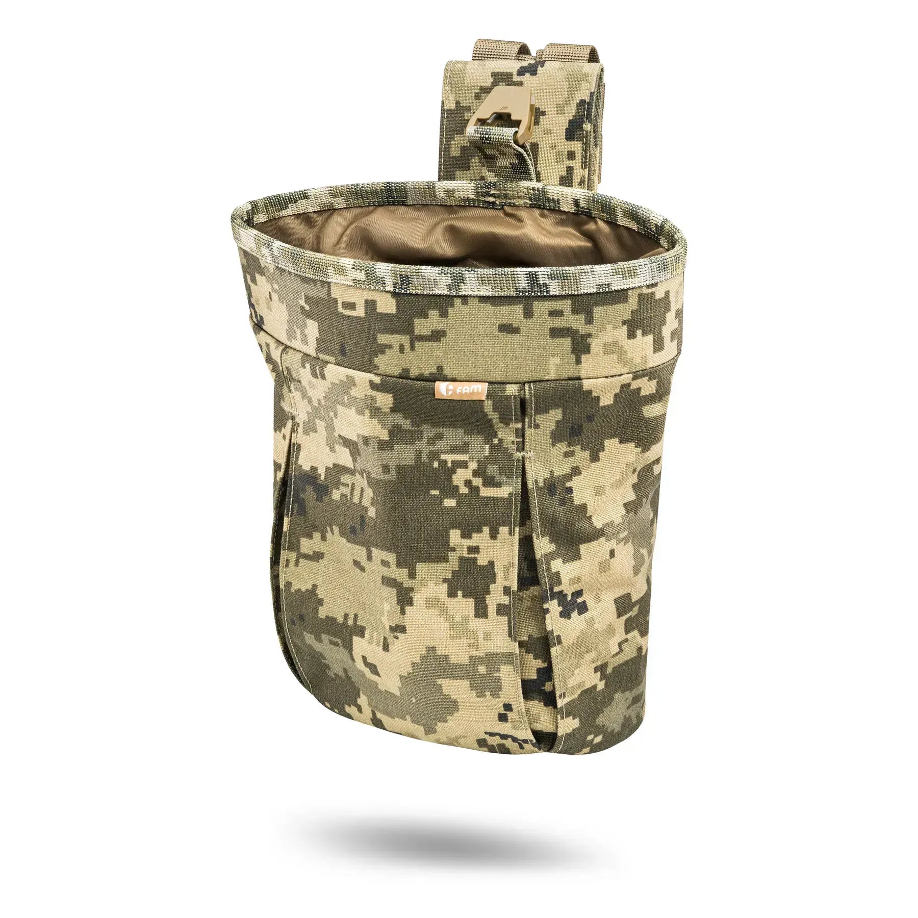 FamTac Dump Pouch – Pixel Camo | Folding MOLLE Pouch for AK/AR Mags - Blender Tactical
