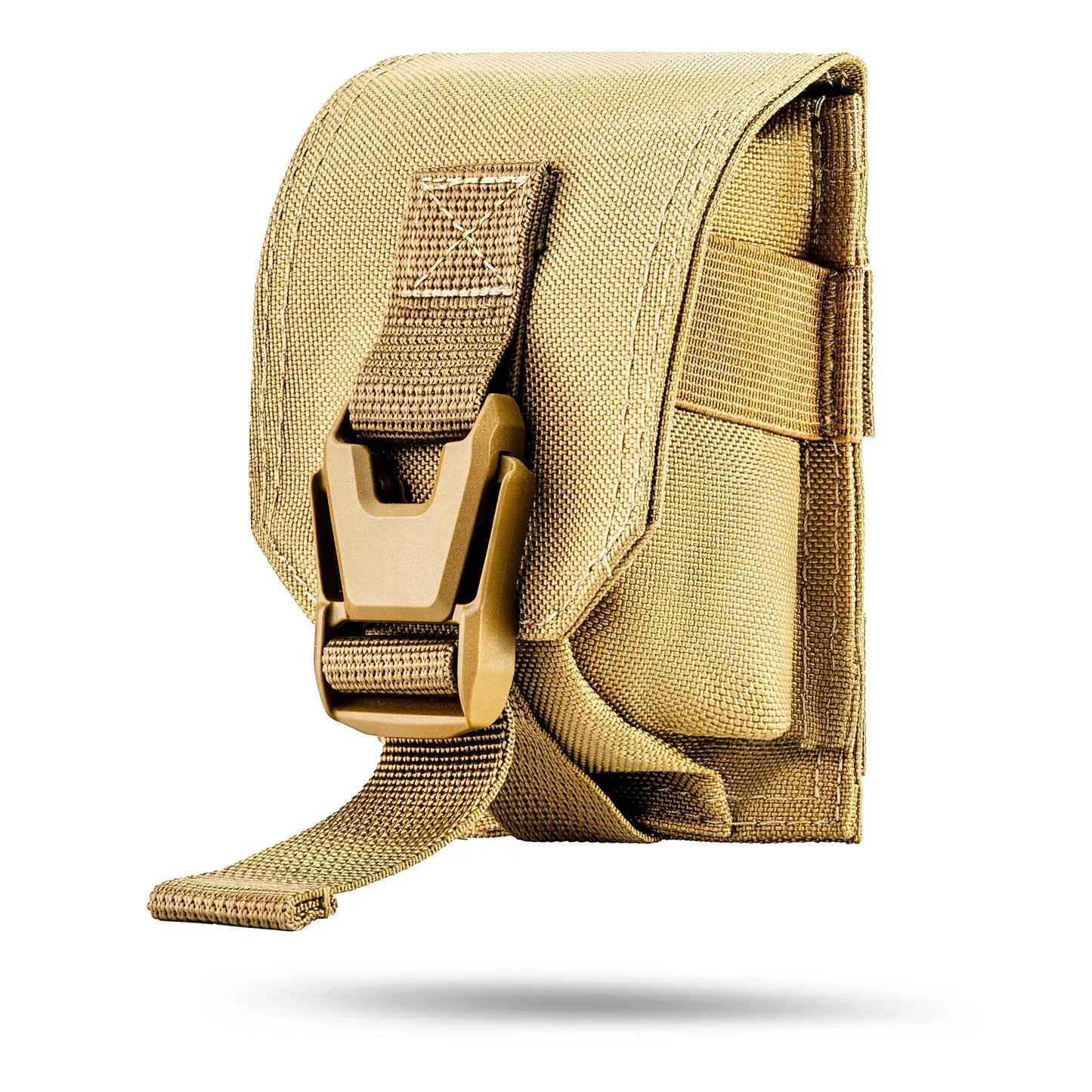 FamTac MOLLE Grenade Pouch – Coyote | Tactical Pouch with Silent Closure - Blender Tactical