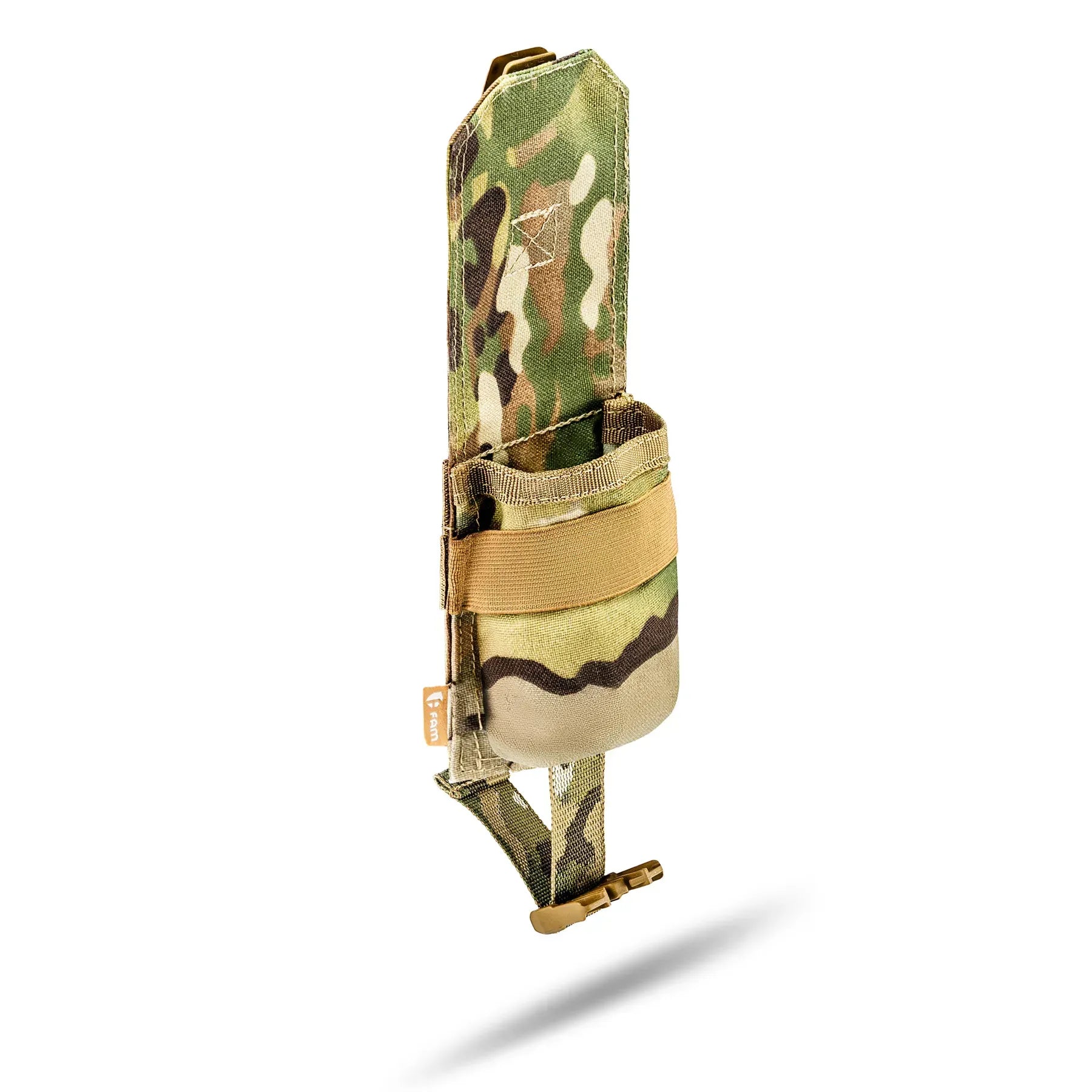 FamTac MOLLE Grenade Pouch – Multicam | Silent Buckle Closure - Blender Tactical