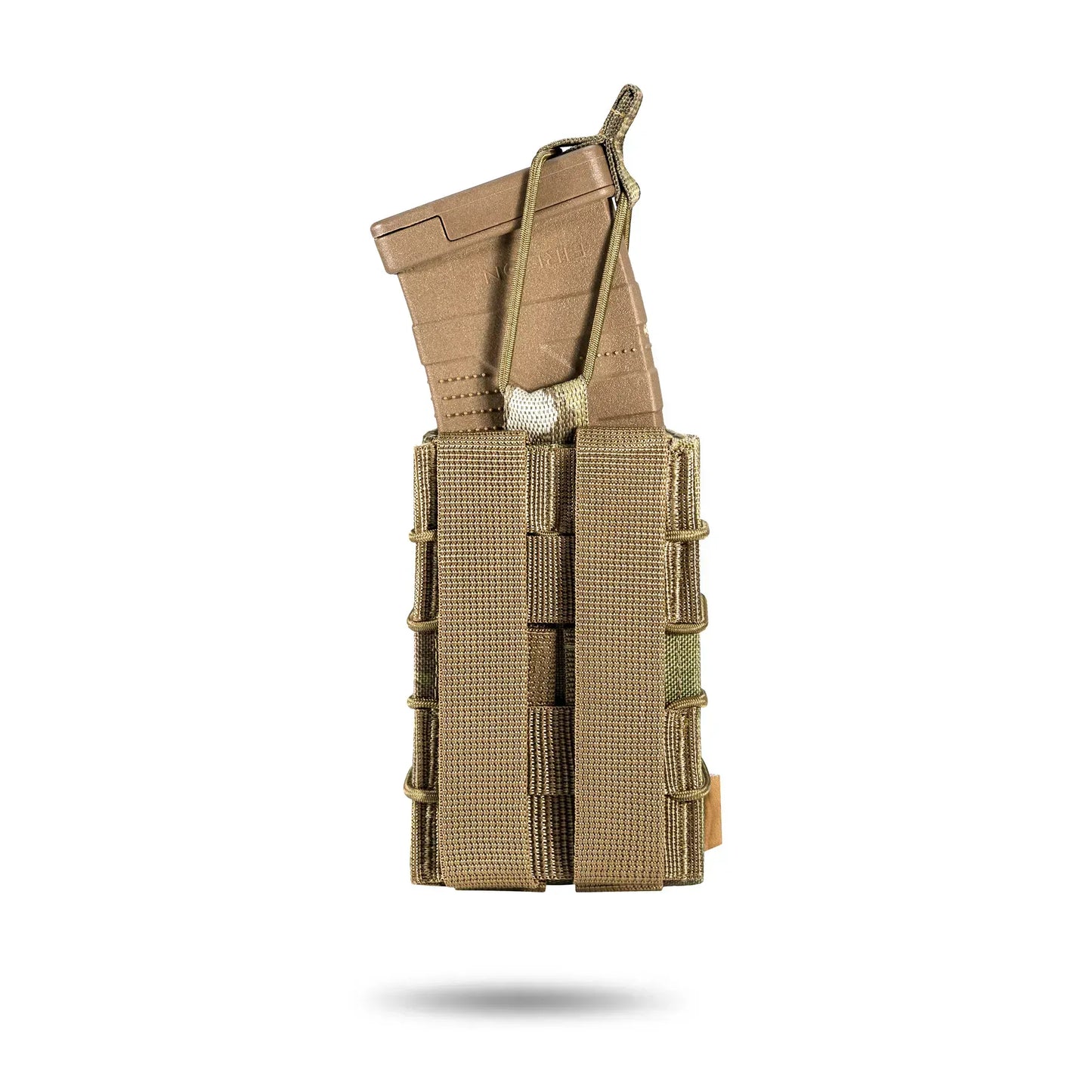 FamTac Single Mag Pouch – Multicam USA | MOLLE, Rigid Open-Top AK/AR - Blender Tactical