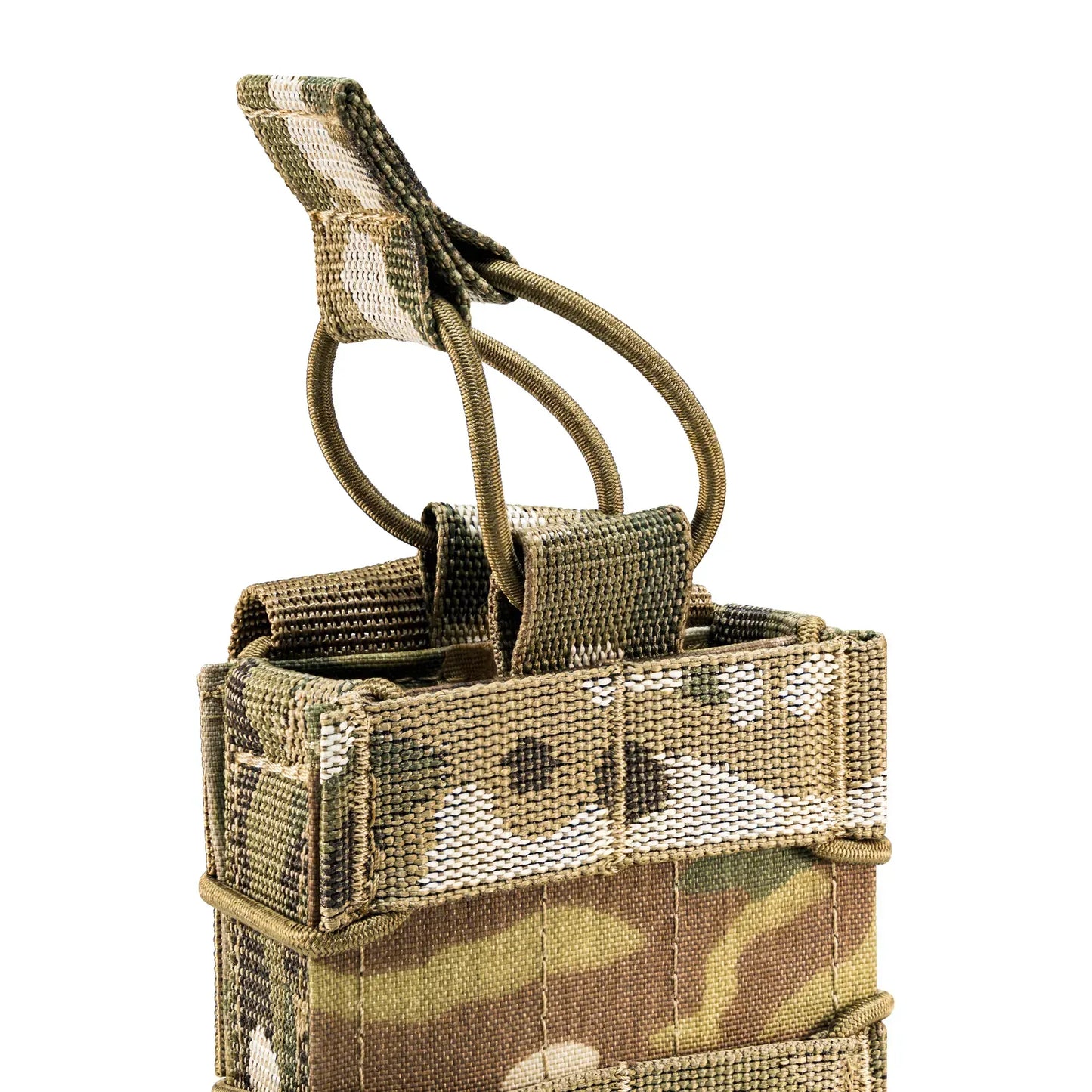 FamTac Single Mag Pouch – Multicam | AK/AR, Open-Top, Rigid MOLLE - Blender Tactical