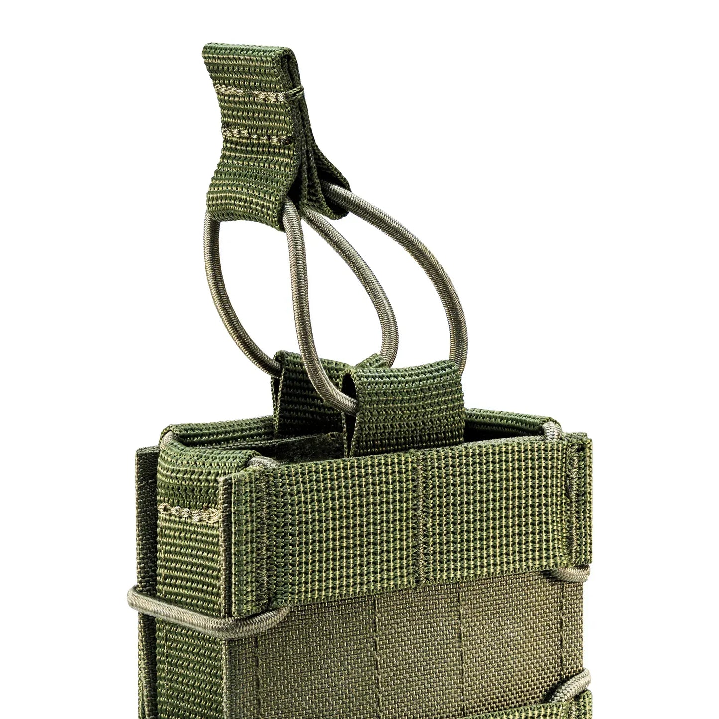 FamTac Single Mag Pouch – Olive | AK/AR, MOLLE, Rigid Open-Top - Blender Tactical