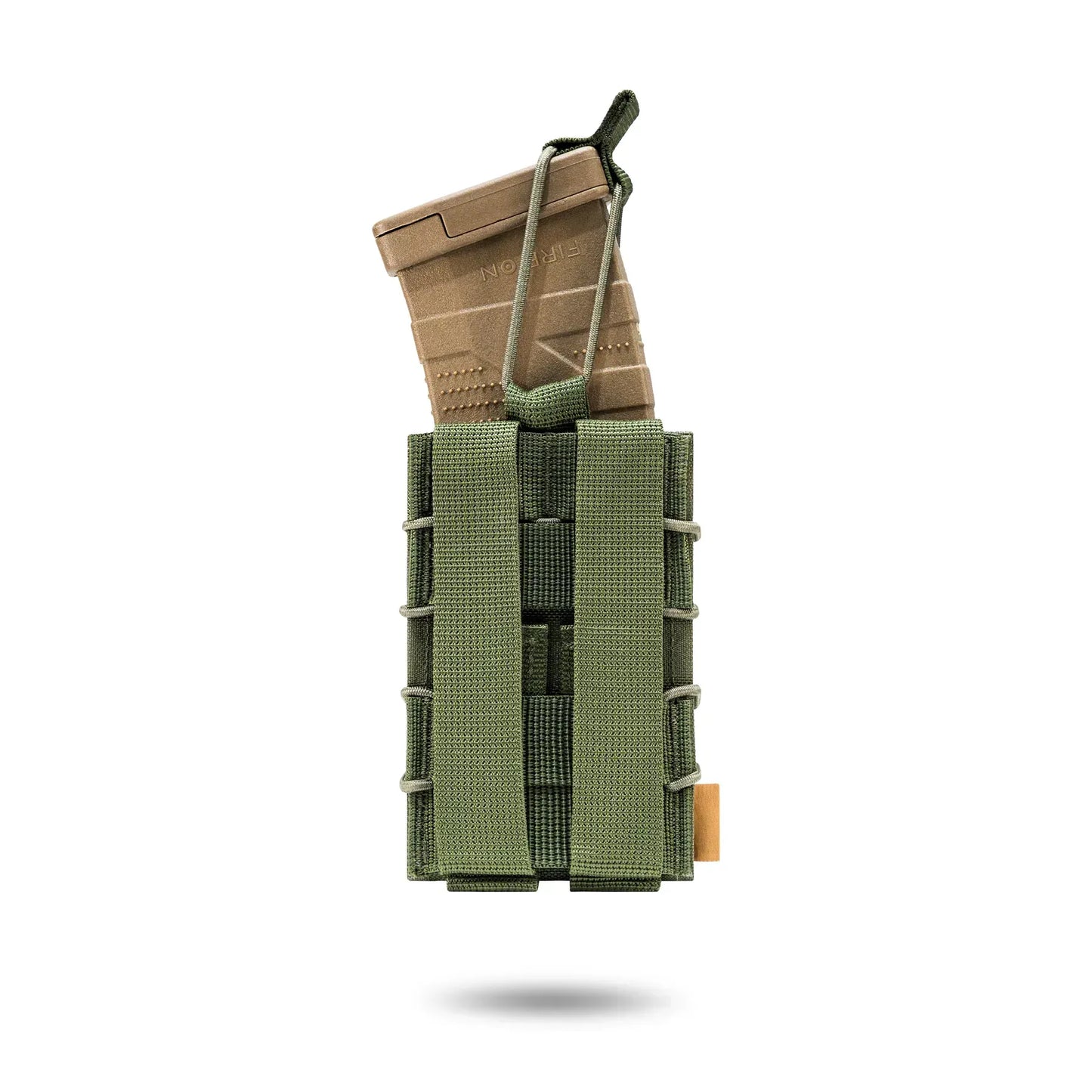 FamTac Single Mag Pouch – Olive | AK/AR, MOLLE, Rigid Open-Top - Blender Tactical