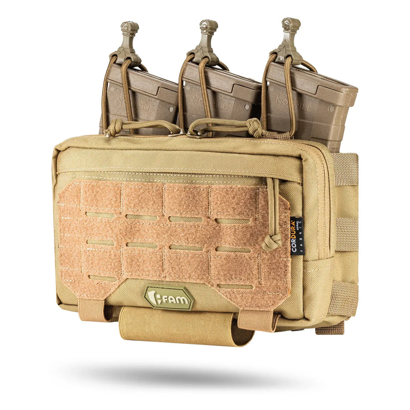 FamTac AdminMag Triple Mag Pouch – AK/AR + Admin | Coyote - Blender Tactical