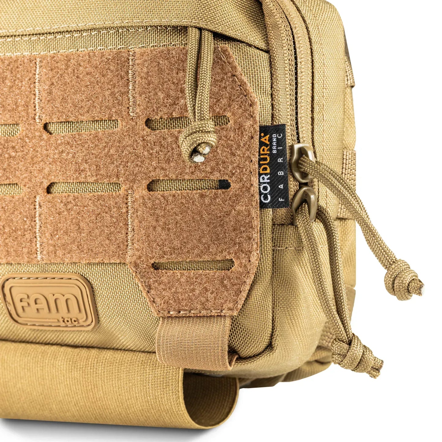 FamTac Admin + Double Mag Pouch – Coyote | AK/AR Compatible, MOLLE - Blender Tactical
