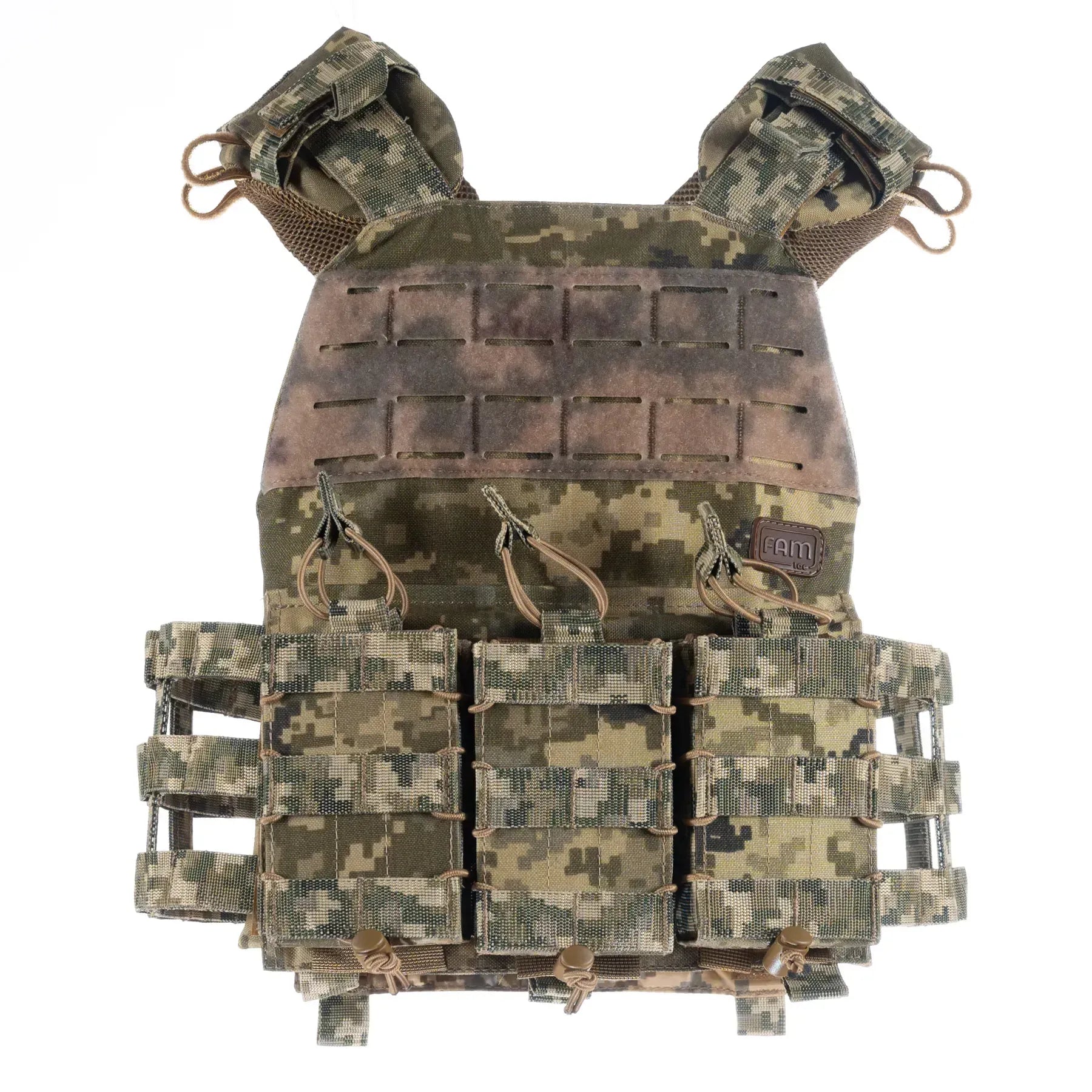 FamTac Plate Carrier M7 Lite – 3 Mag Pouches | Ukrainian Pixel - Blender Tactical