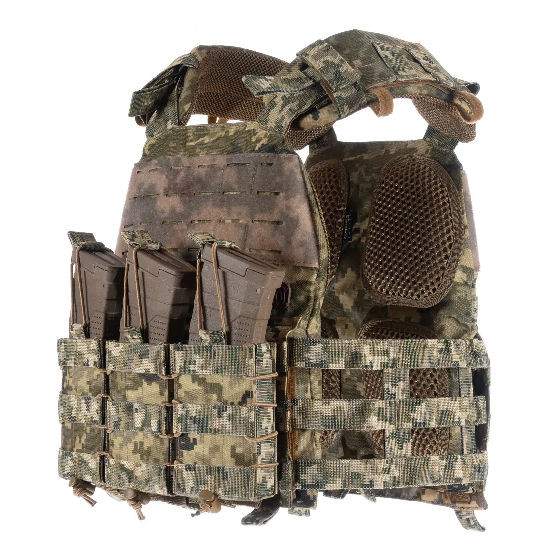 FamTac Plate Carrier M7 Lite – 3 Mag Pouches | Ukrainian Pixel - Blender Tactical