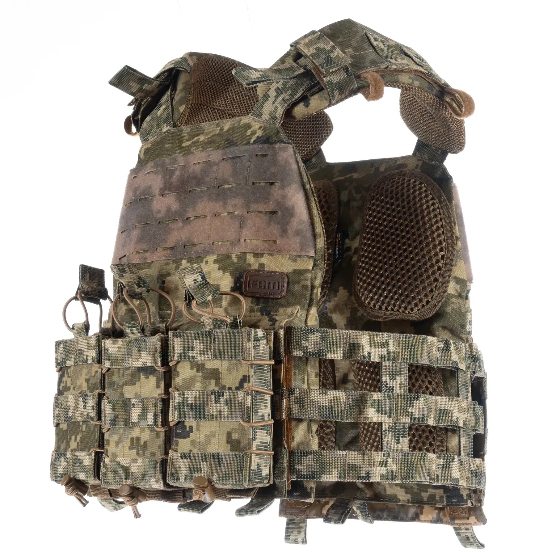 FamTac Plate Carrier M7 Lite – 3 Mag Pouches | Ukrainian Pixel - Blender Tactical