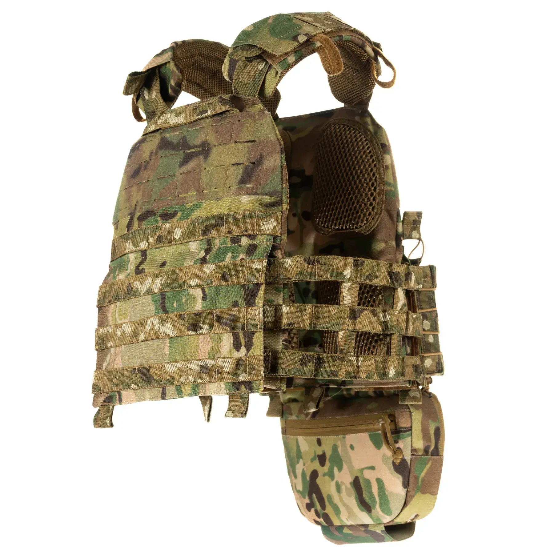 FamTac Plate Carrier M7 Lite – 3 Mag Pouches + Utility | Multicam - Blender Tactical