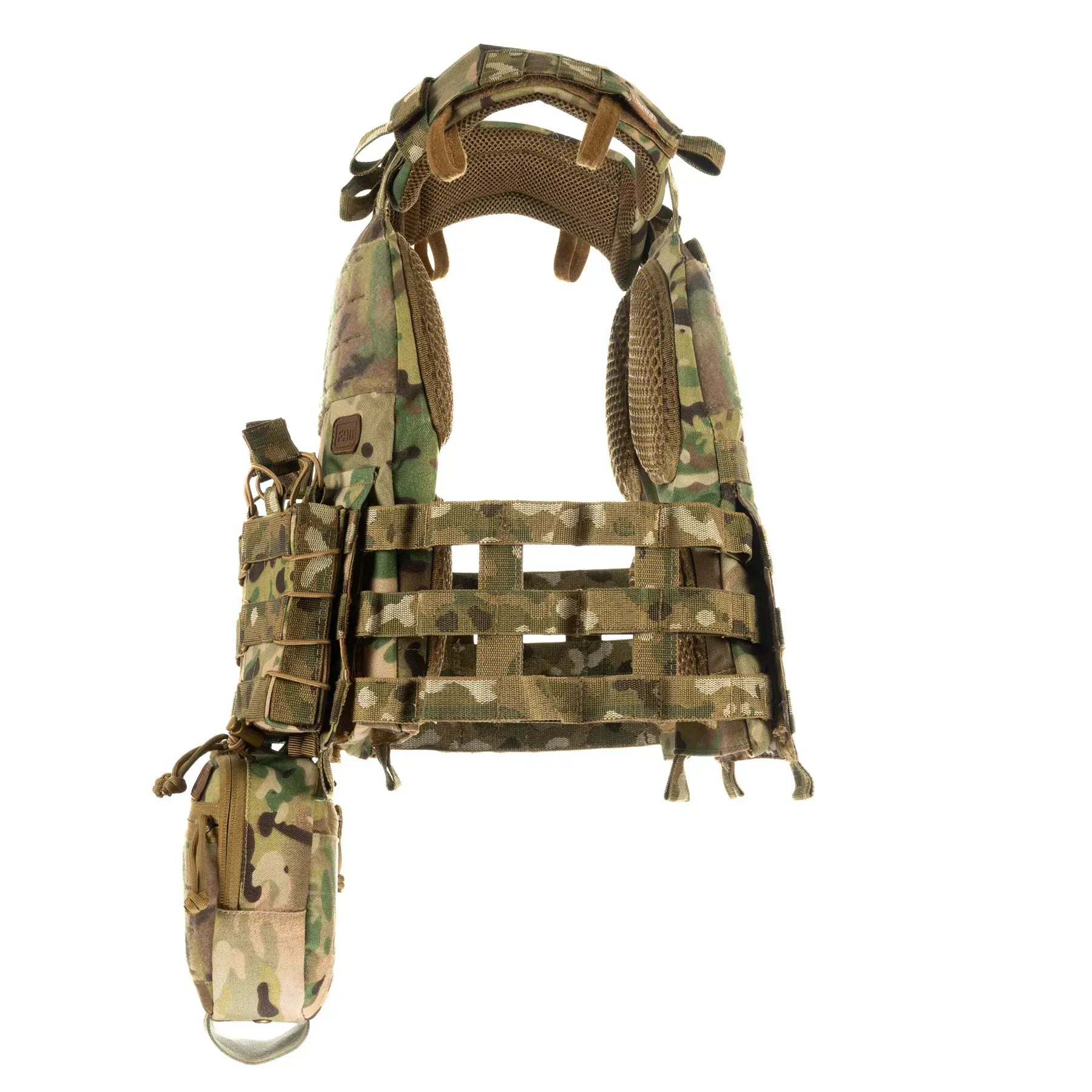 FamTac Plate Carrier M7 Lite – 3 Mag Pouches + Utility | Multicam - Blender Tactical