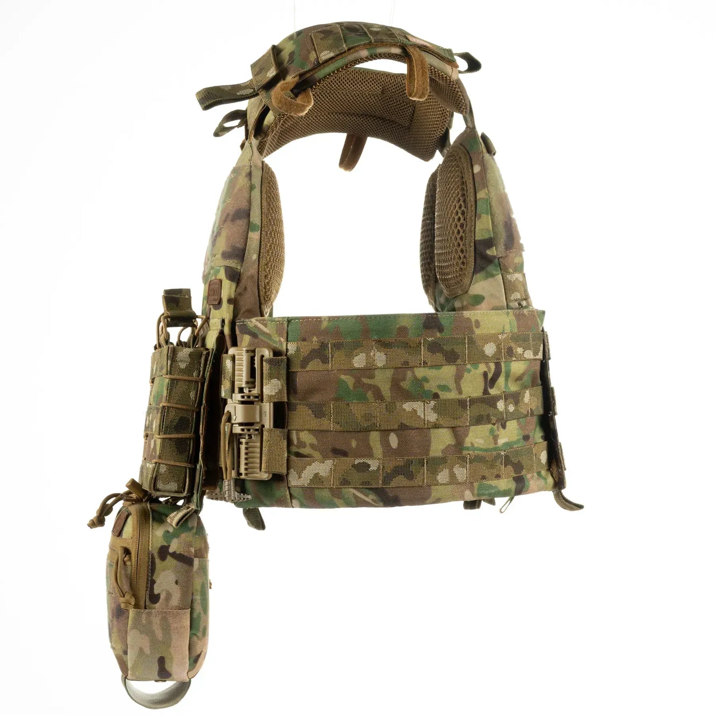 FamTac Plate Carrier M7 Lite – Side Armor 15×30 + 3 Mag Pouches + Utility | Multicam - Blender Tactical