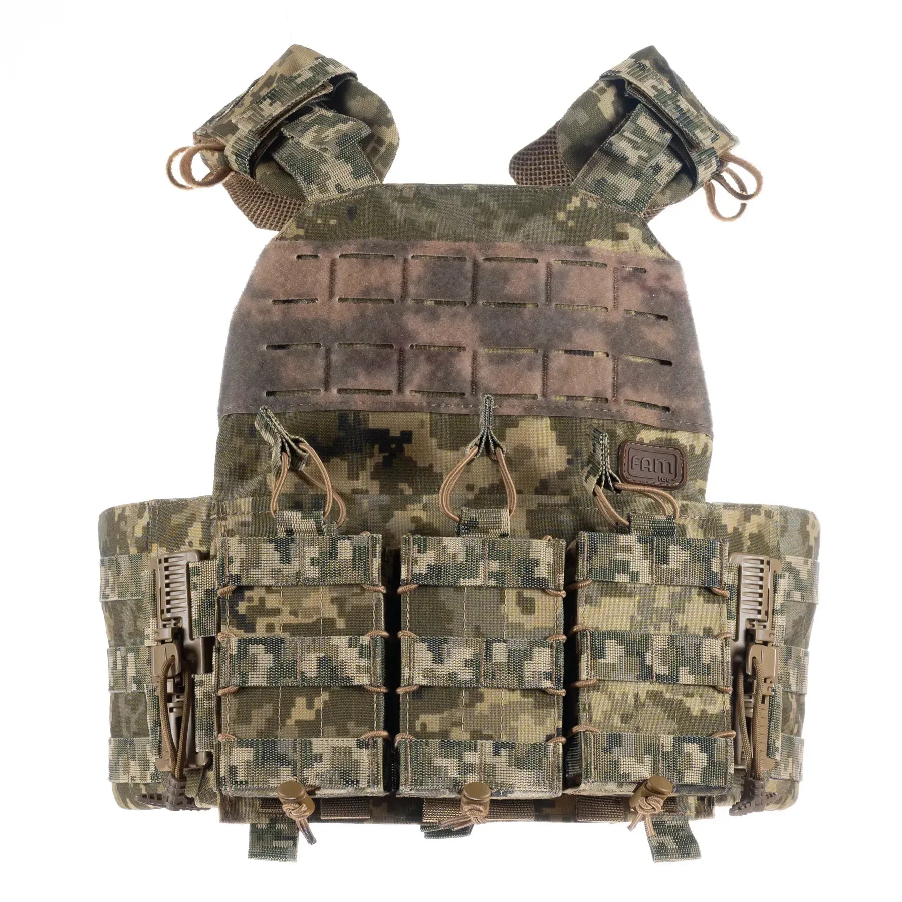 FamTac Plate Carrier M7 Lite – Side Armor 15×30 + 3 Mag Pouches | Ukrainian Pixel - Blender Tactical
