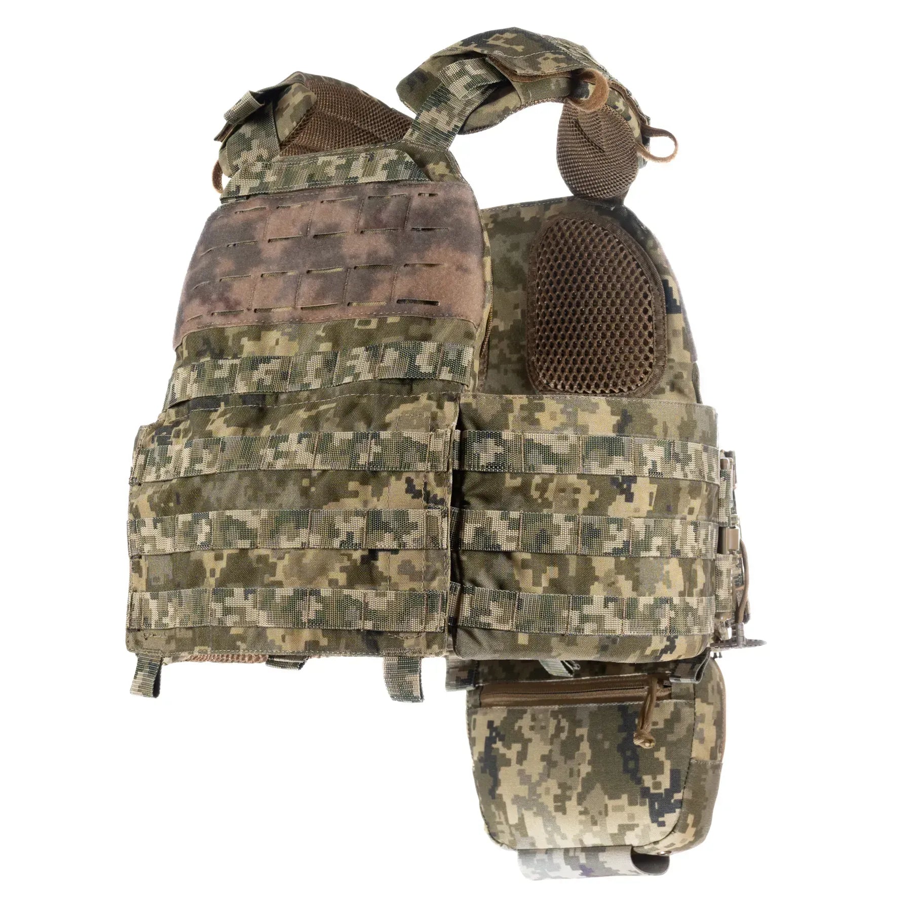 FamTac Plate Carrier M7 Lite – Side Armor 15×30 + 3 Mag Pouches + Utility | Ukrainian Pixel - Blender Tactical