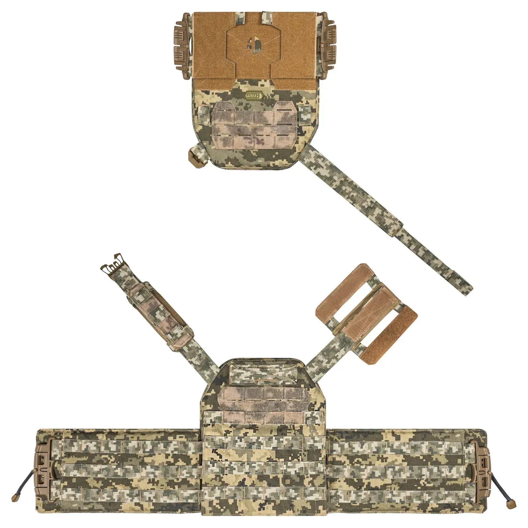 FamTac Plate Carrier M8 + AdminMag Panel | Ukrainian Pixel - Blender Tactical
