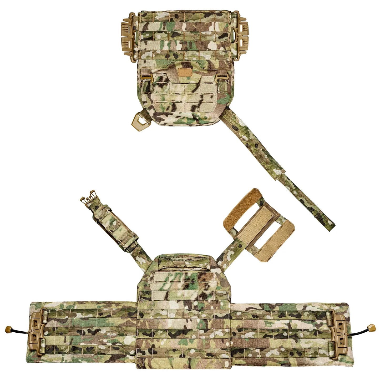 FamTac Plate Carrier M8 + MOLLE Panel | Multicam USA - Blender Tactical