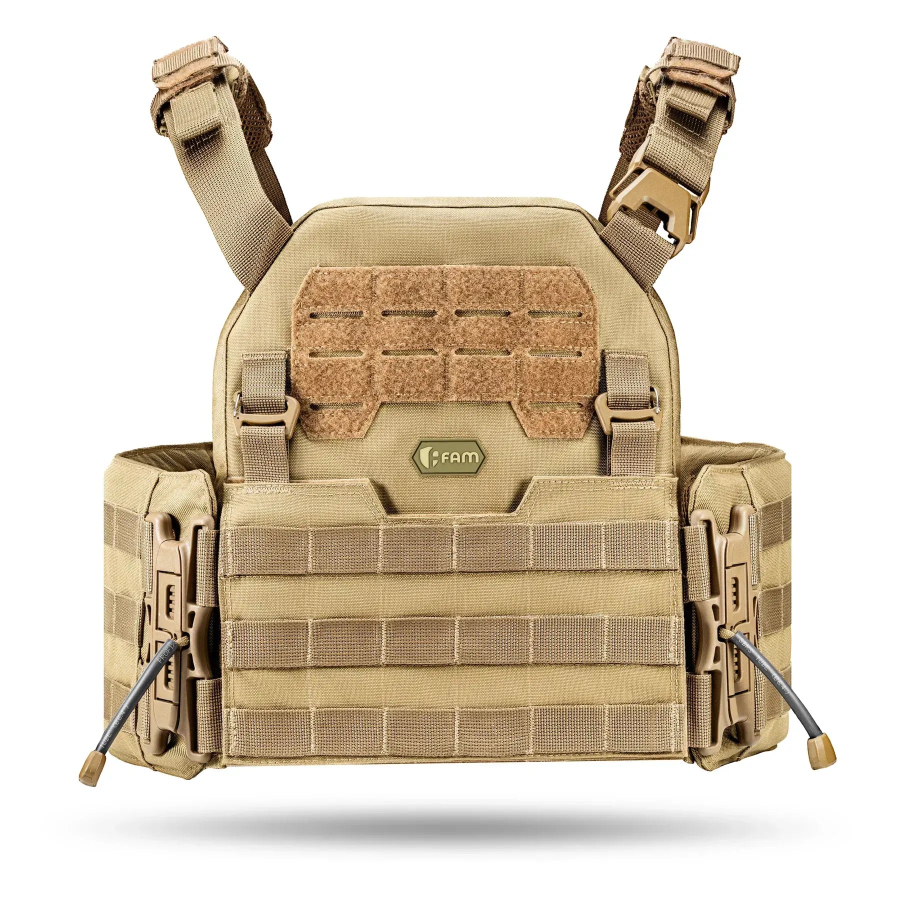 FamTac Plate Carrier M8 + MOLLE Panel | Coyote Tan - Blender Tactical