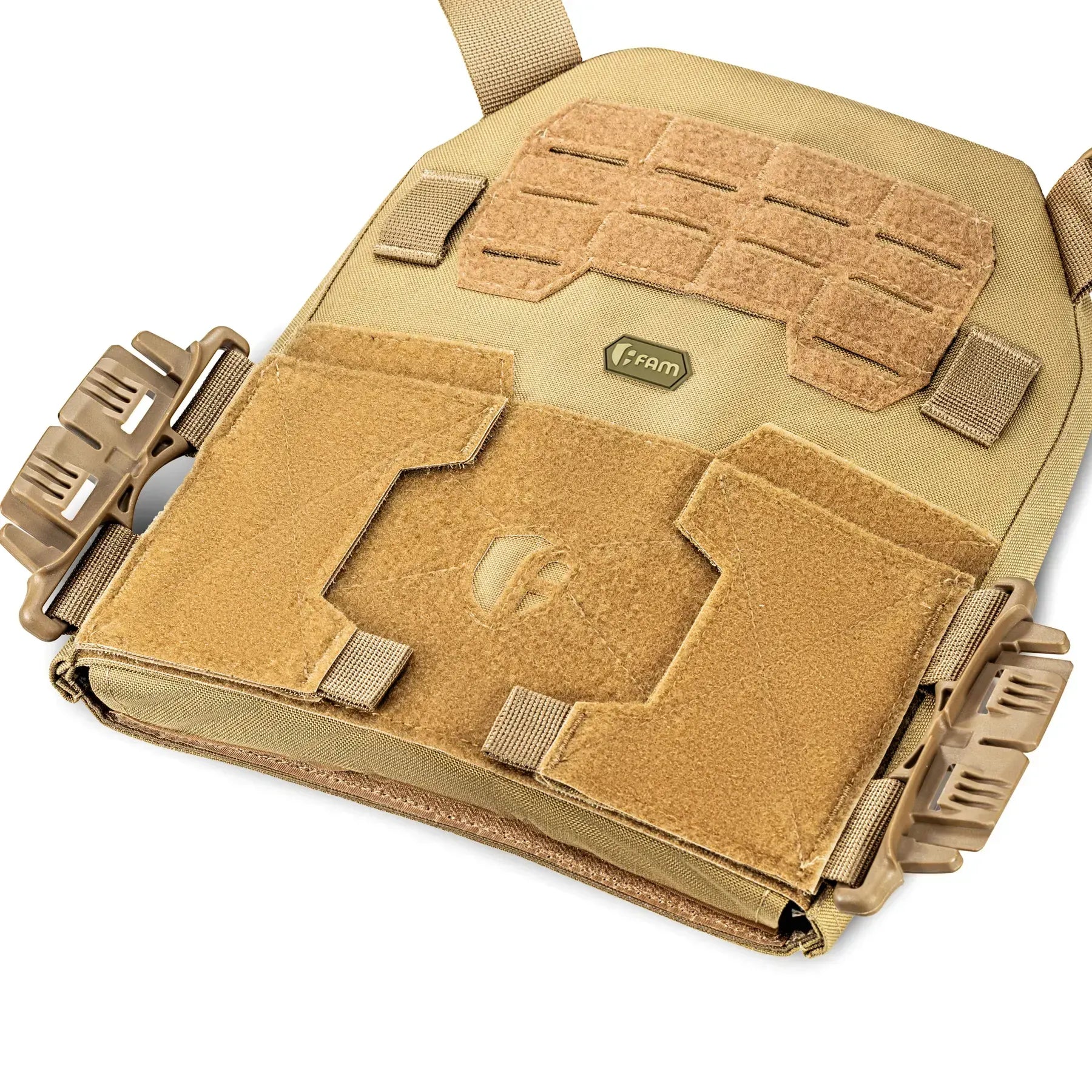 FamTac Plate Carrier M8 + MOLLE Panel | Coyote Tan - Blender Tactical