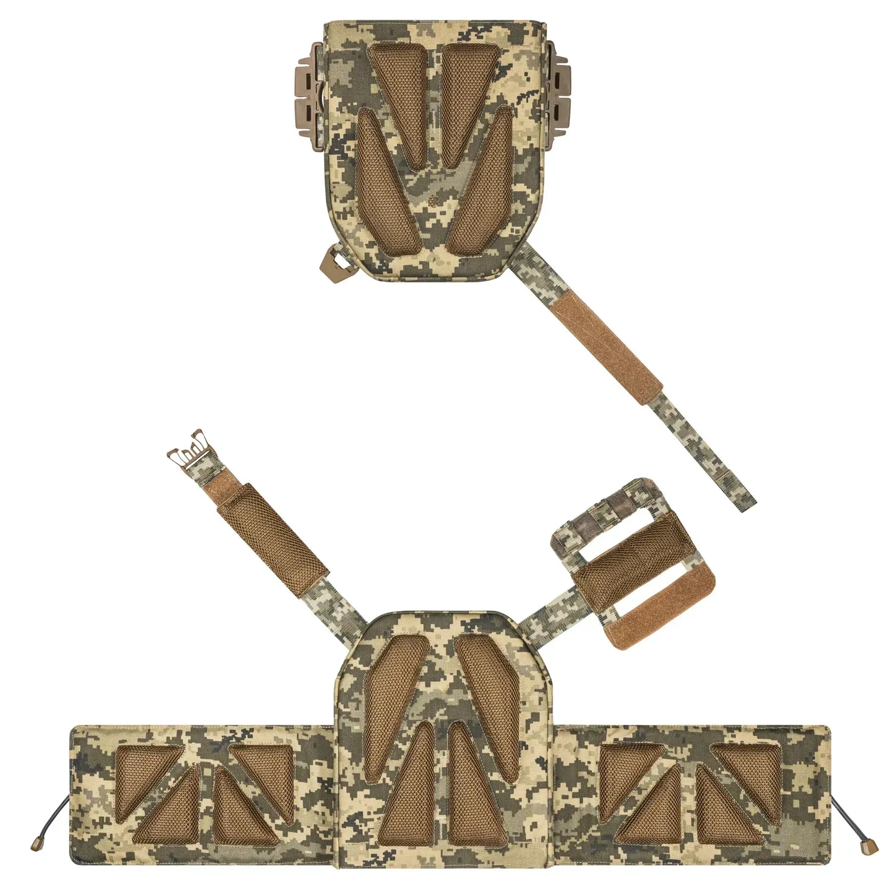 FamTac Plate Carrier M8 + MOLLE Panel | Ukrainian Pixel - Blender Tactical