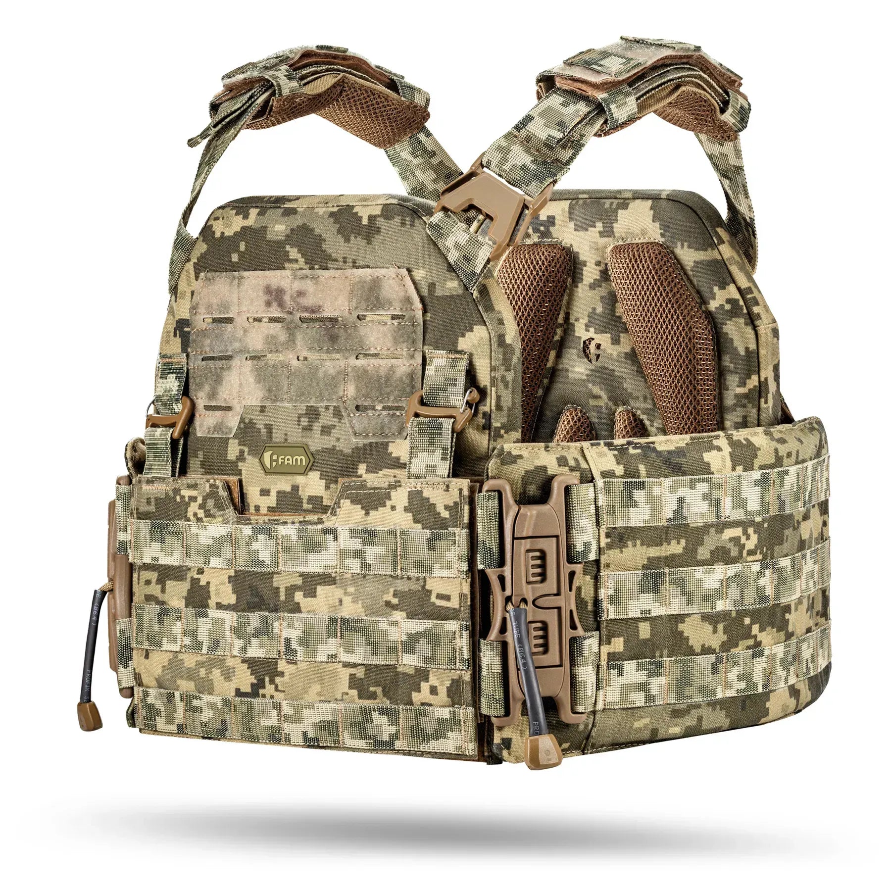 FamTac Plate Carrier M8 + MOLLE Panel | Ukrainian Pixel - Blender Tactical