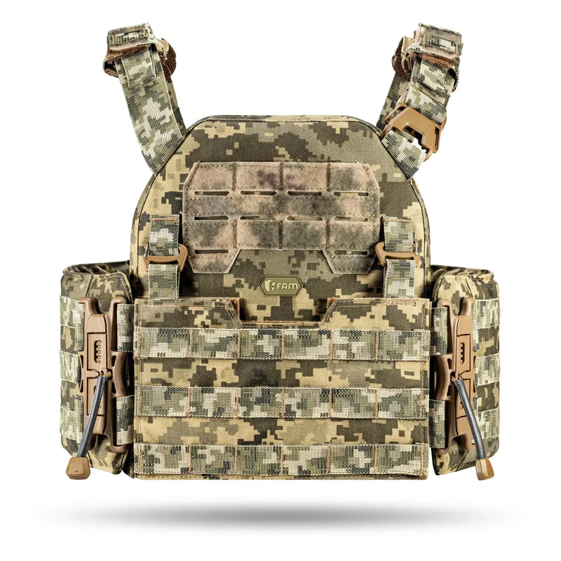 FamTac Plate Carrier M8 + MOLLE Panel | Ukrainian Pixel - Blender Tactical