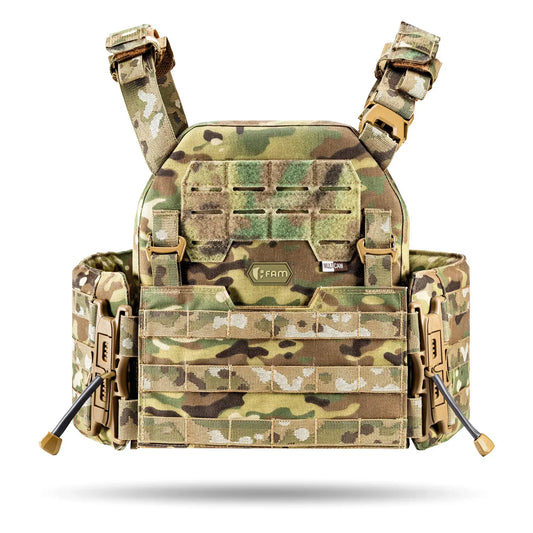 FamTac Plate Carrier M8 + MOLLE Panel | Multicam - Blender Tactical